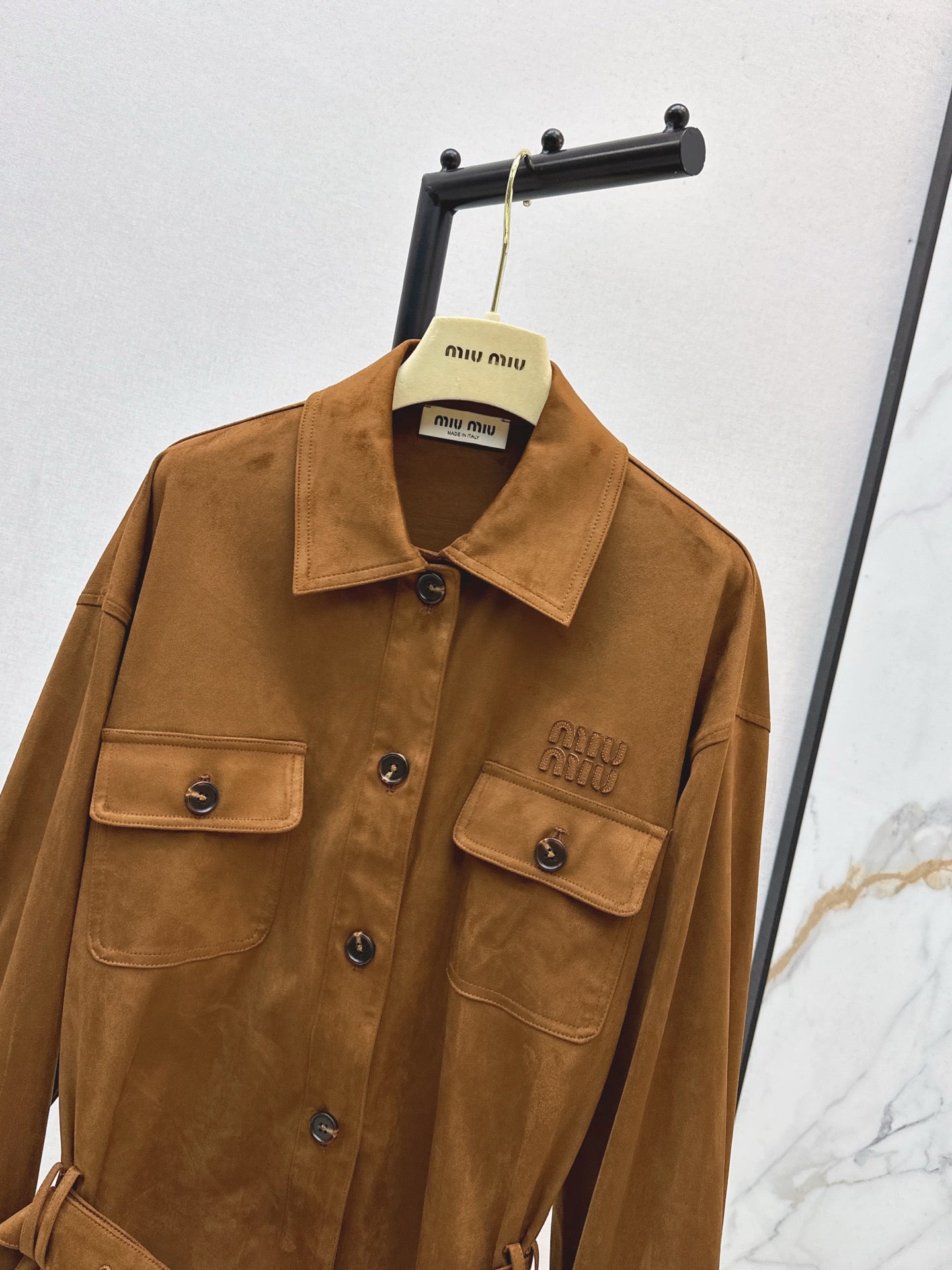 Miu 25fw belted jacket