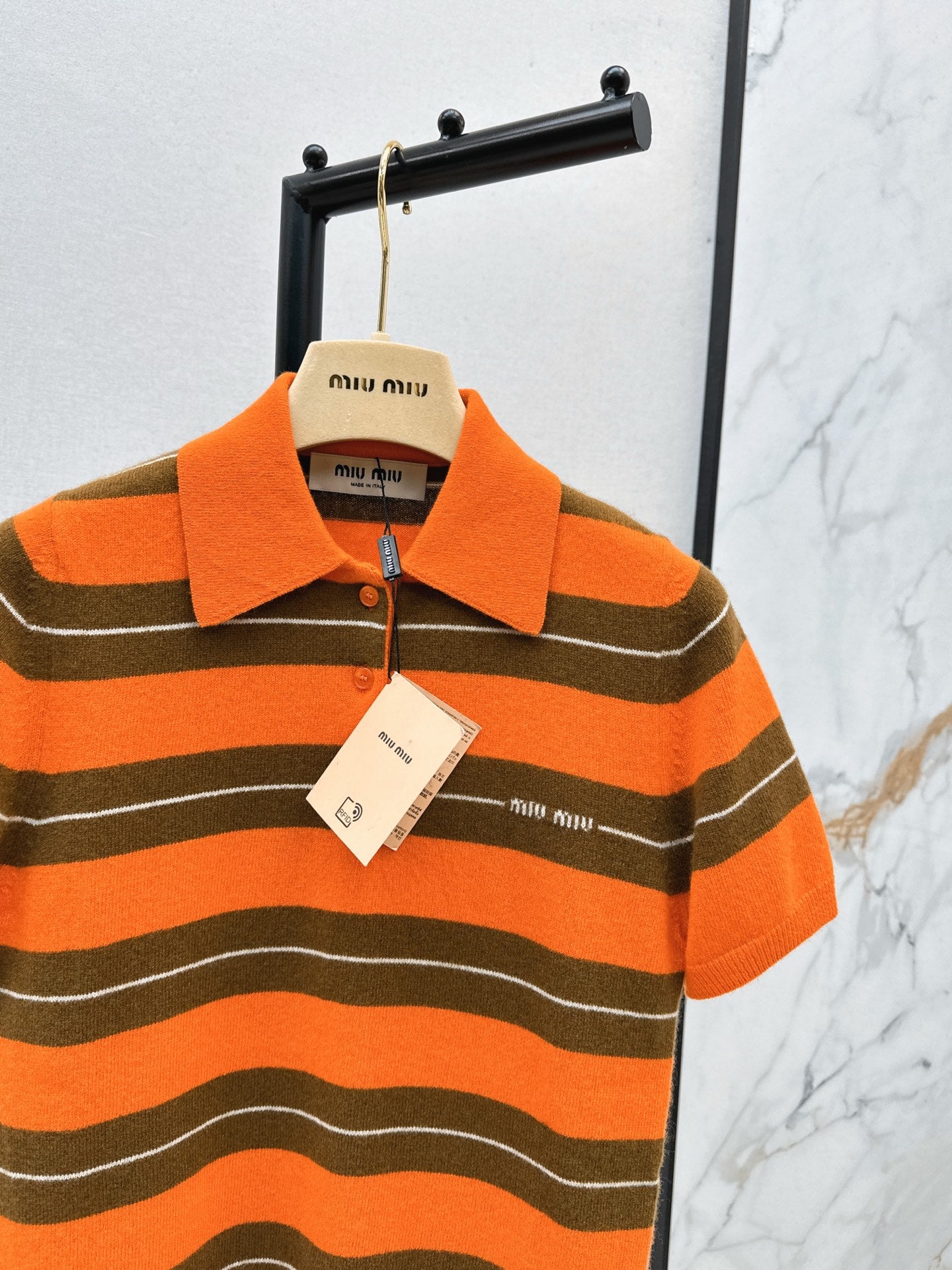 Miu 25fw polo shirt