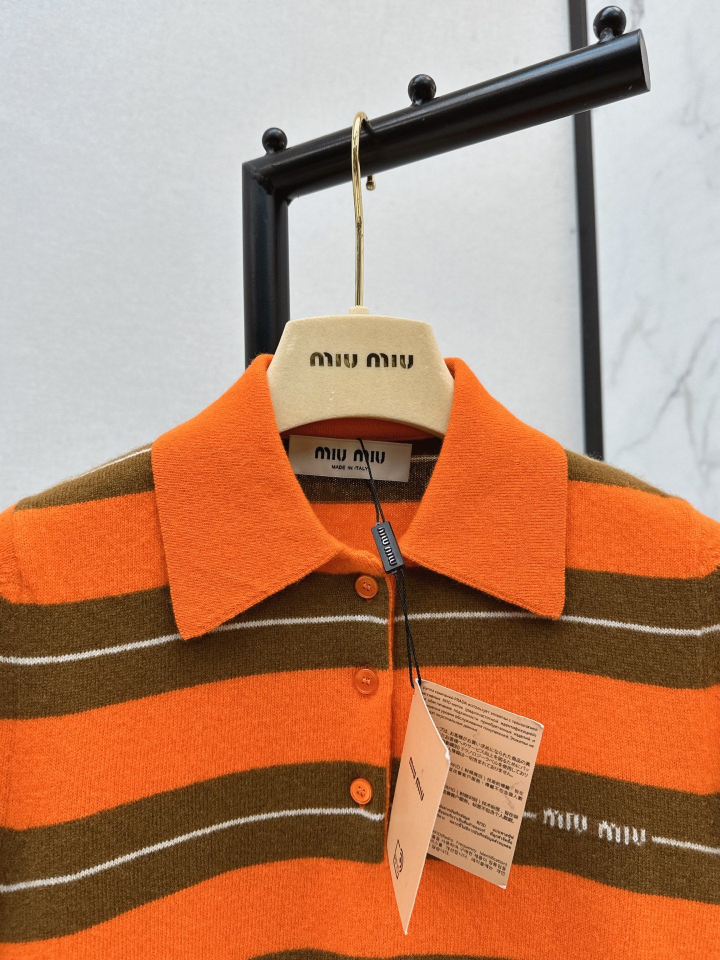 Miu 25fw polo shirt