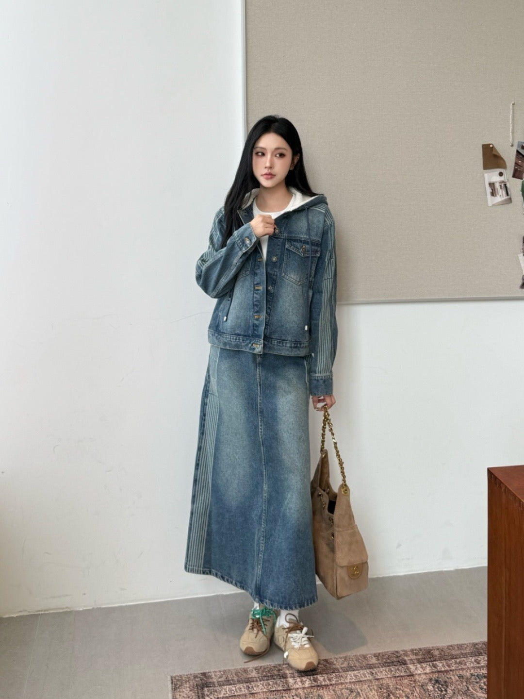 CD 25fw denim skirt