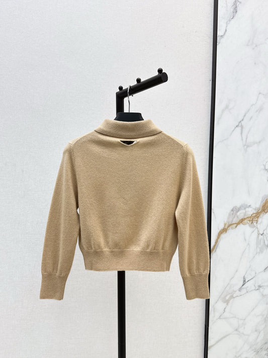Pra 25fw lapel sweater