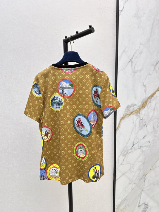 Louis 25fw printed t-shirt