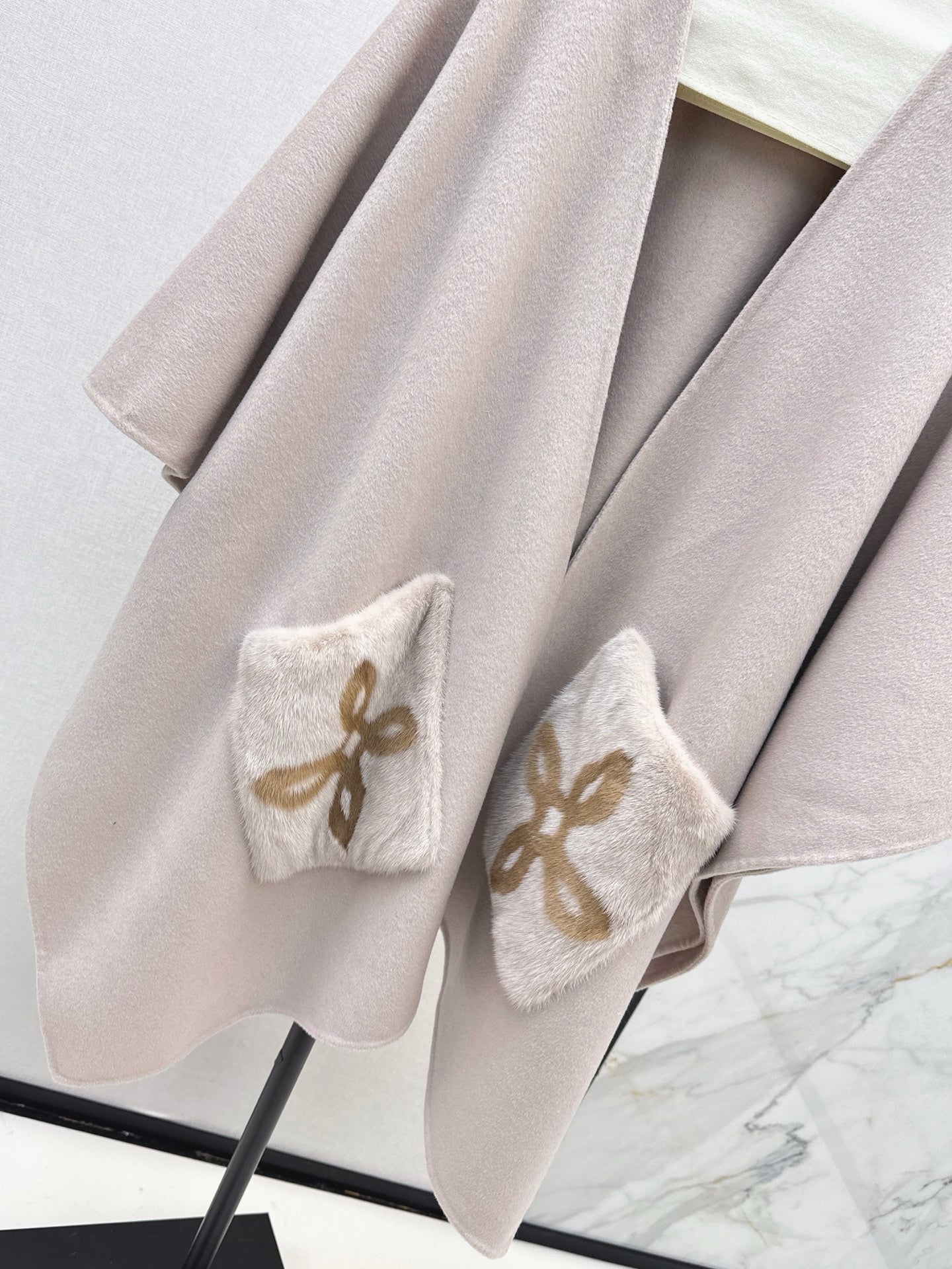 Loro 25fw wool cape coat