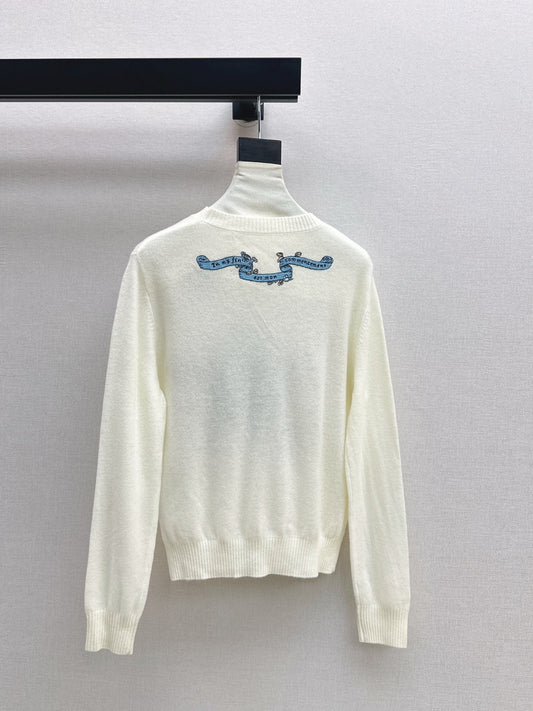 CD 25fw embroidered sweater