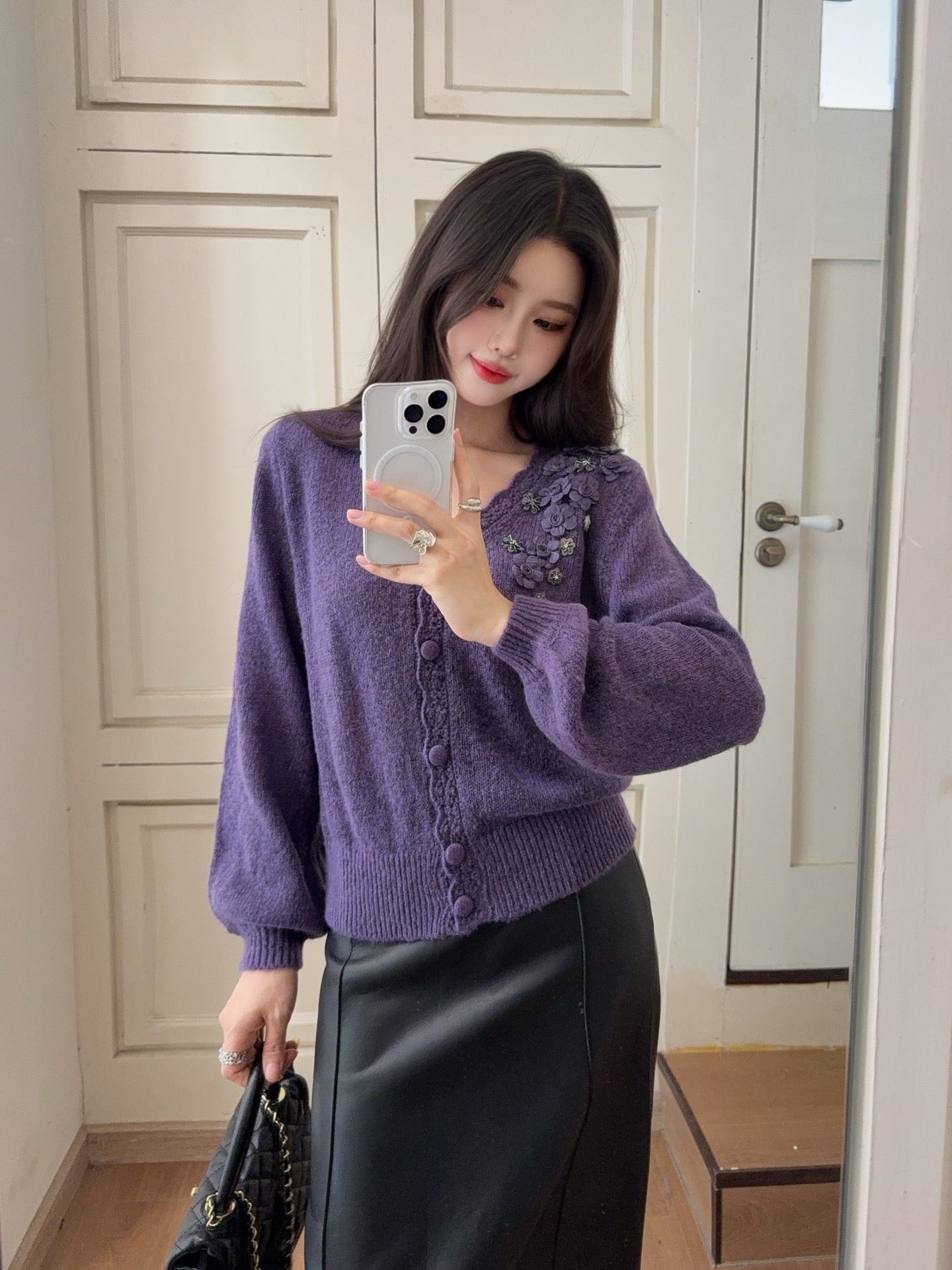 Chan 25fw knitted cardigan