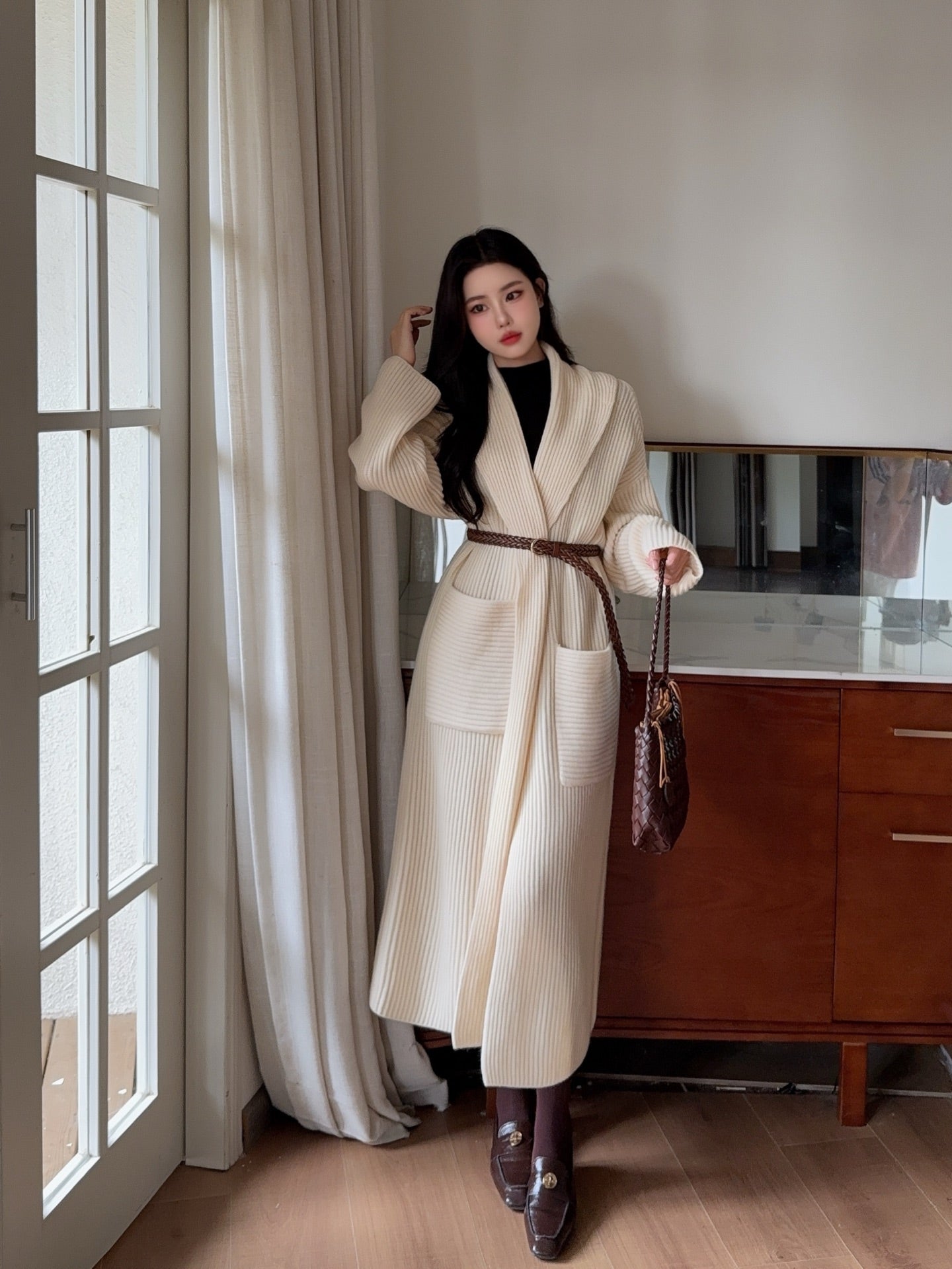 Brune 25fw knitted coat