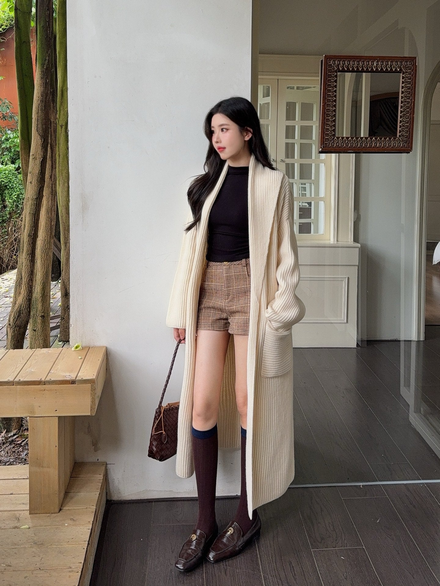Brune 25fw knitted coat
