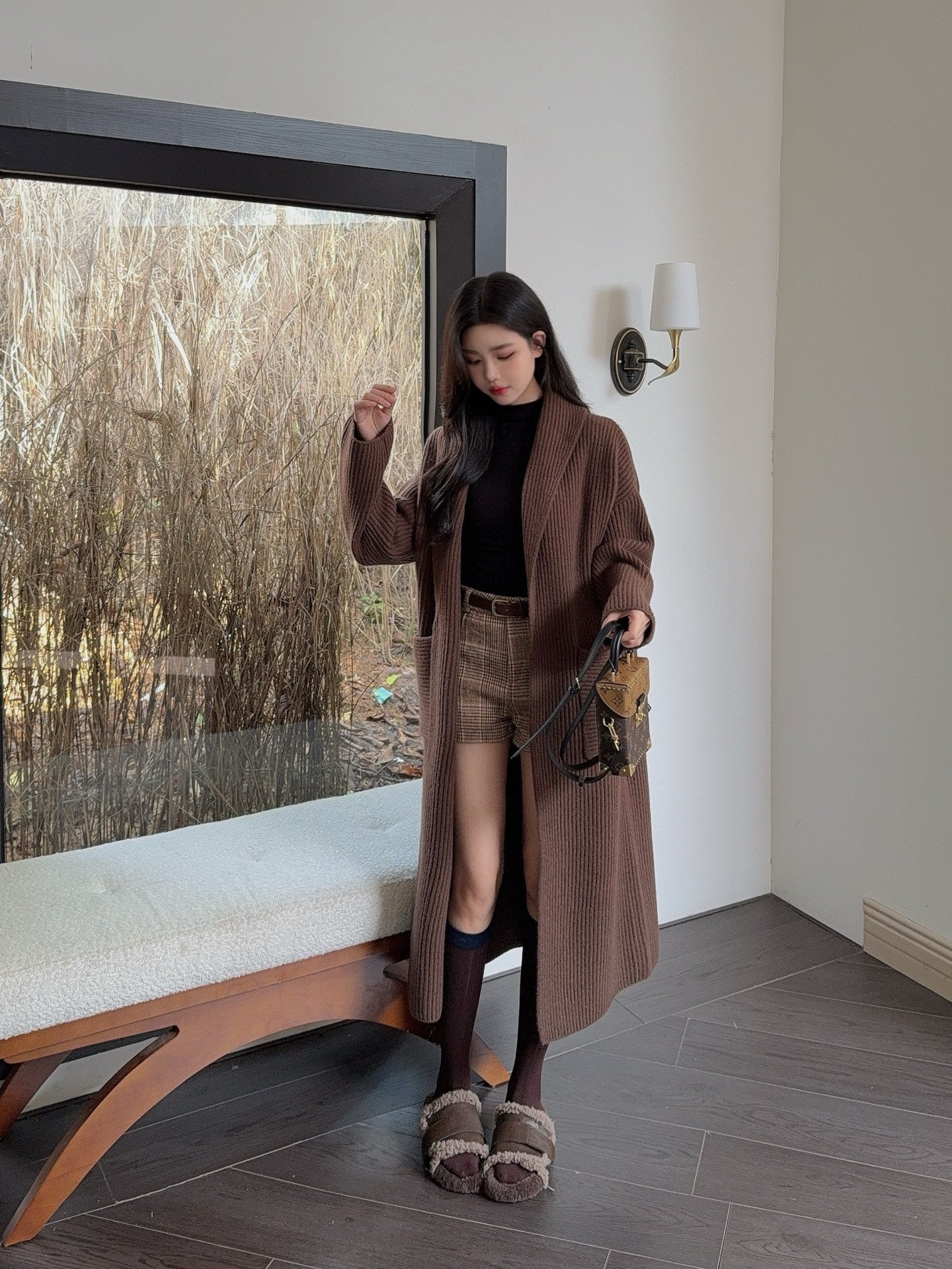 Brune 25fw knitted coat