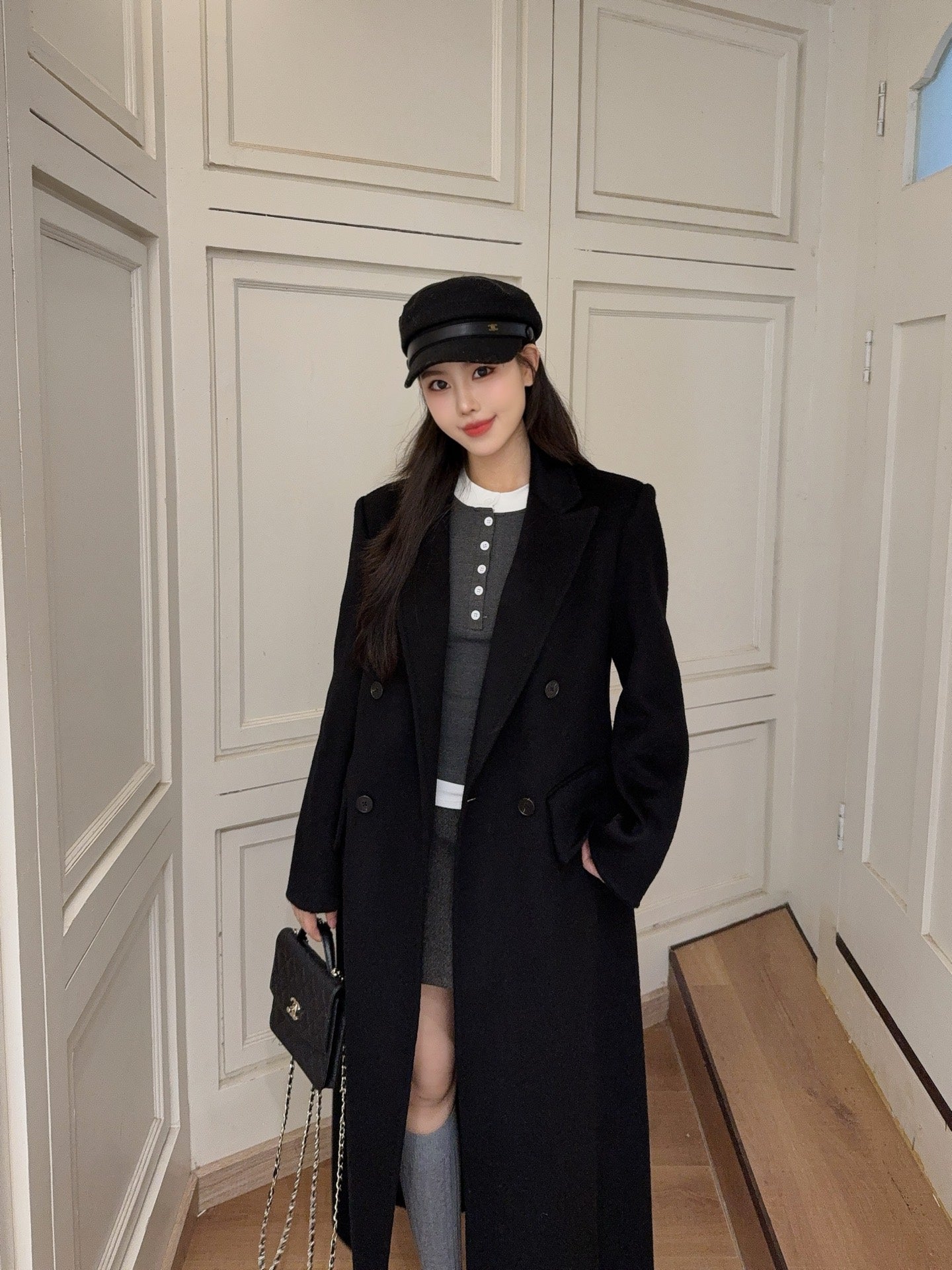 Saint lau 25fw wool coat