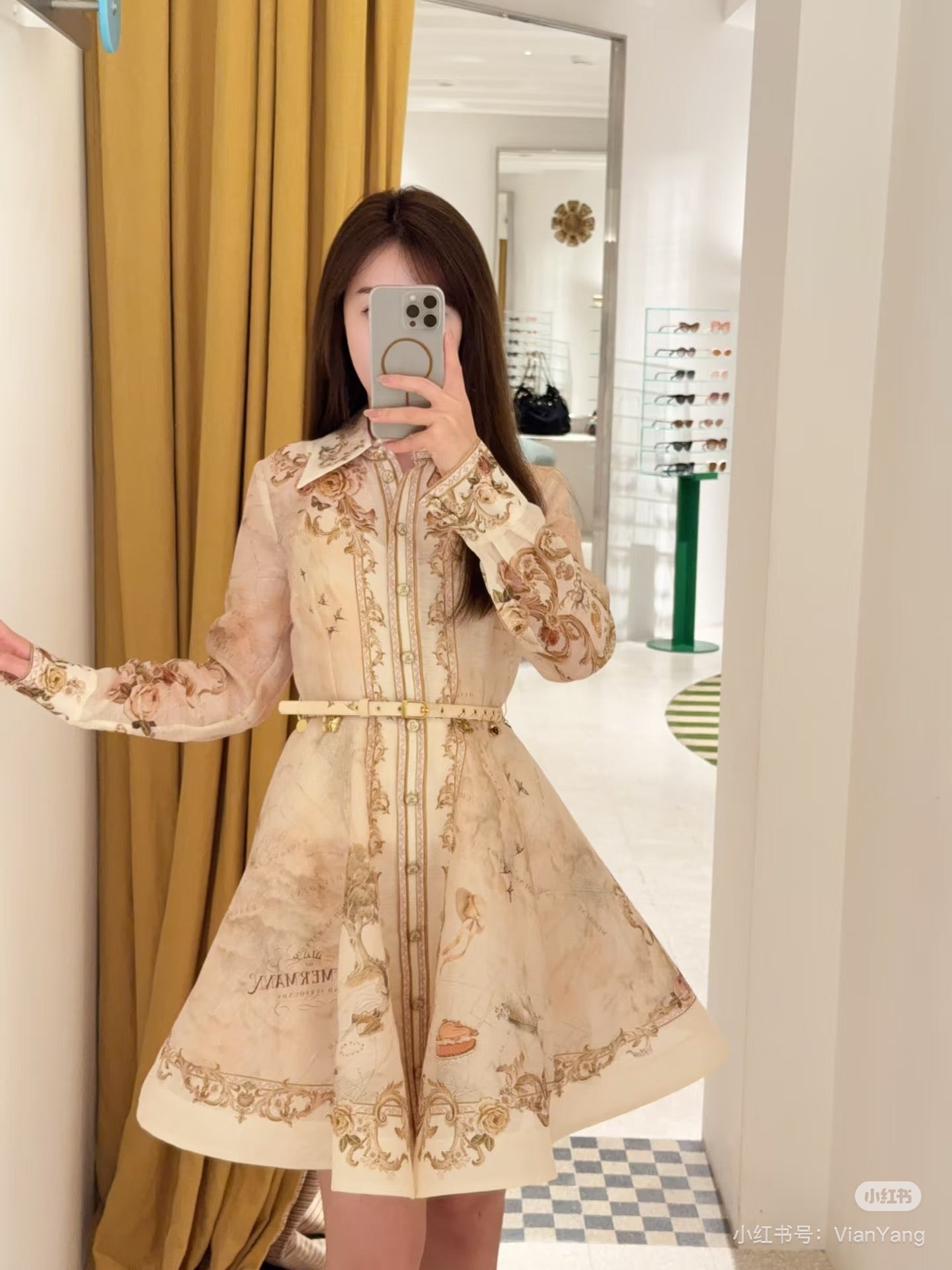 Zimm 25ss print dress