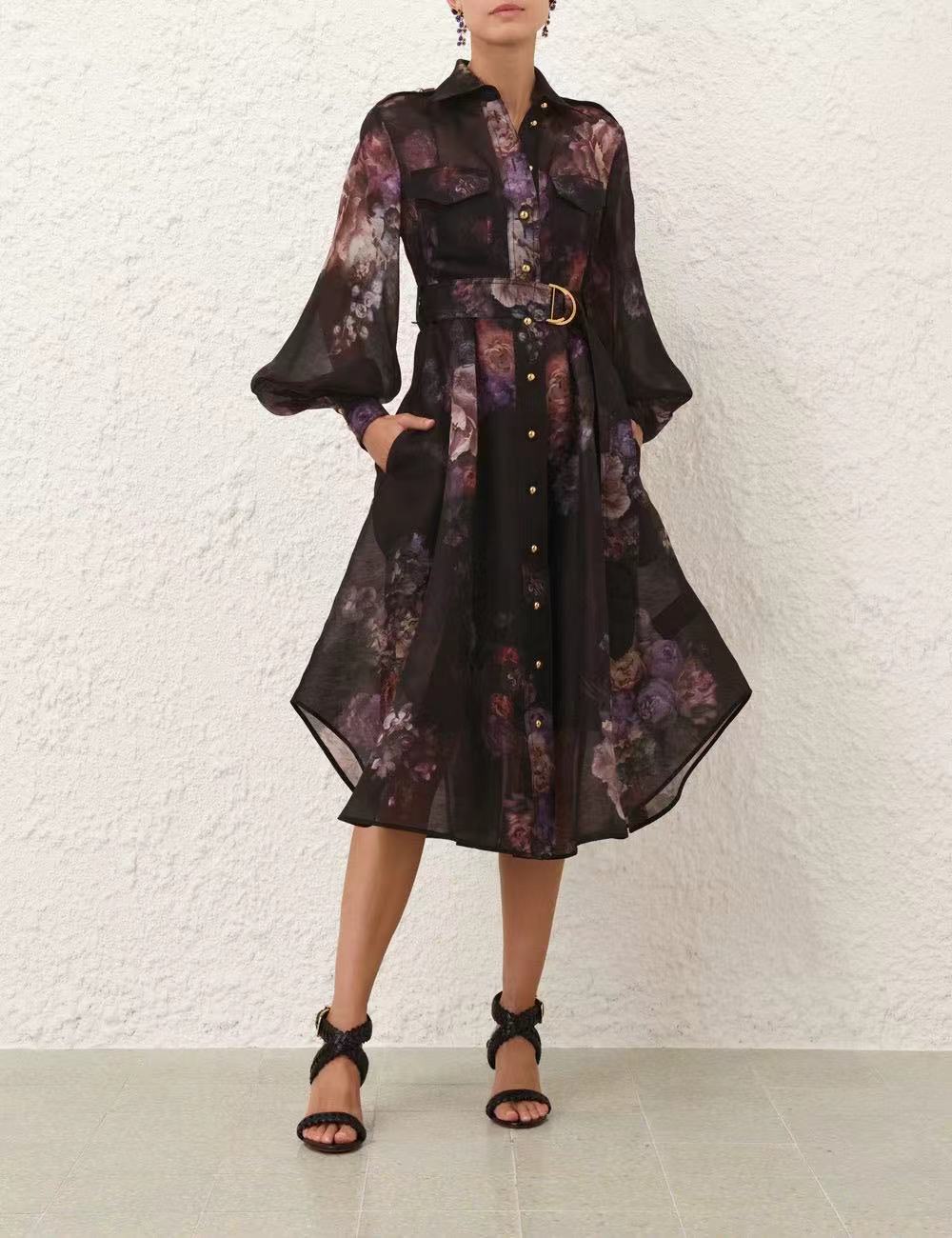 Zimm 25fw print dress