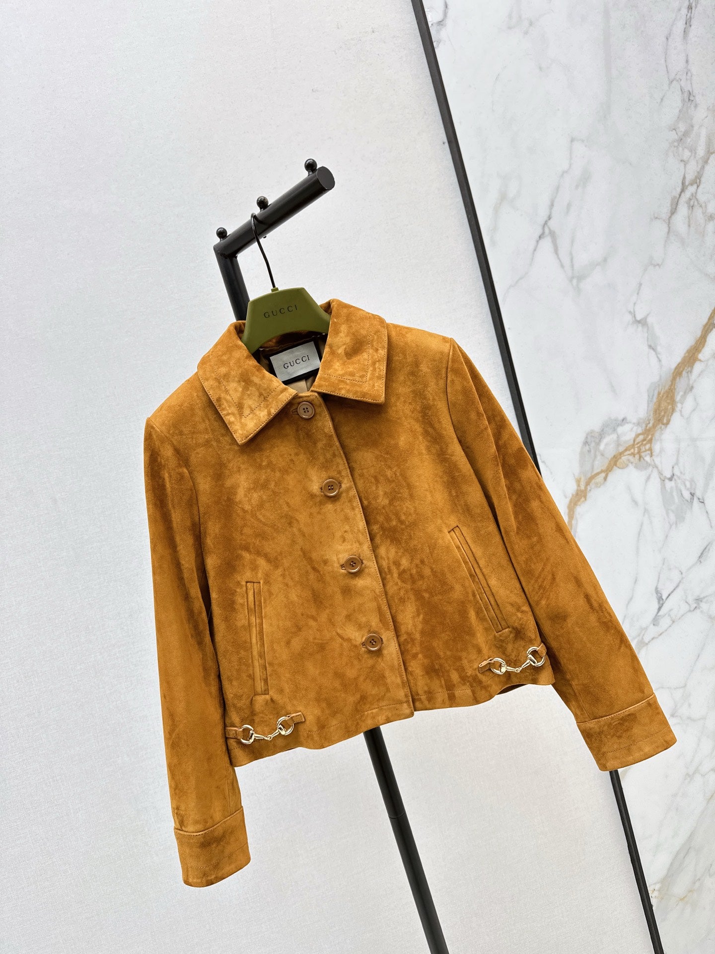 Guc 25fw leather jacket