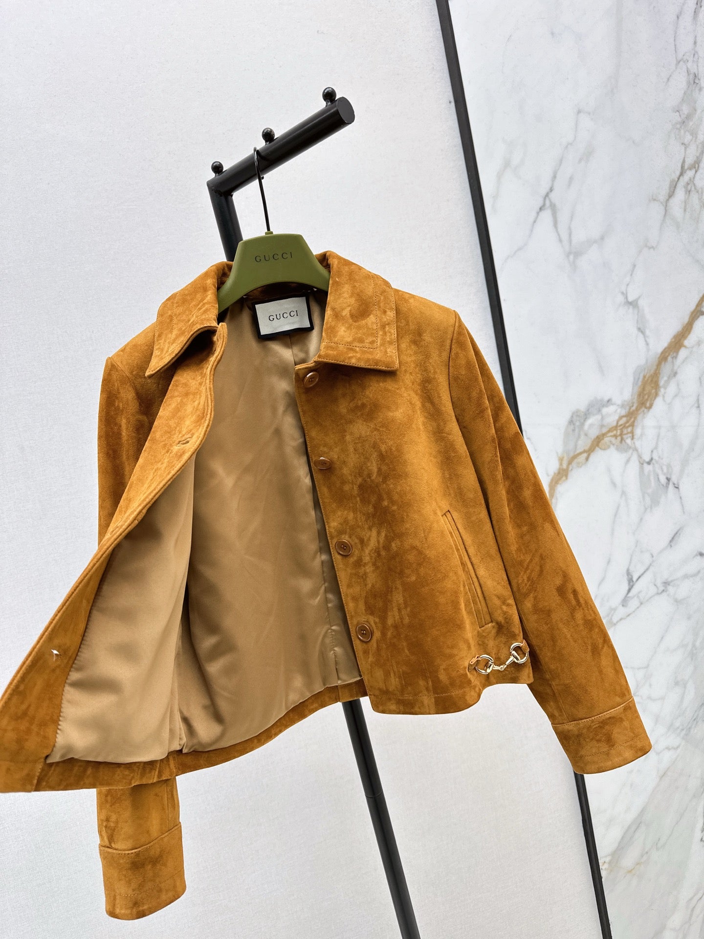 Guc 25fw leather jacket