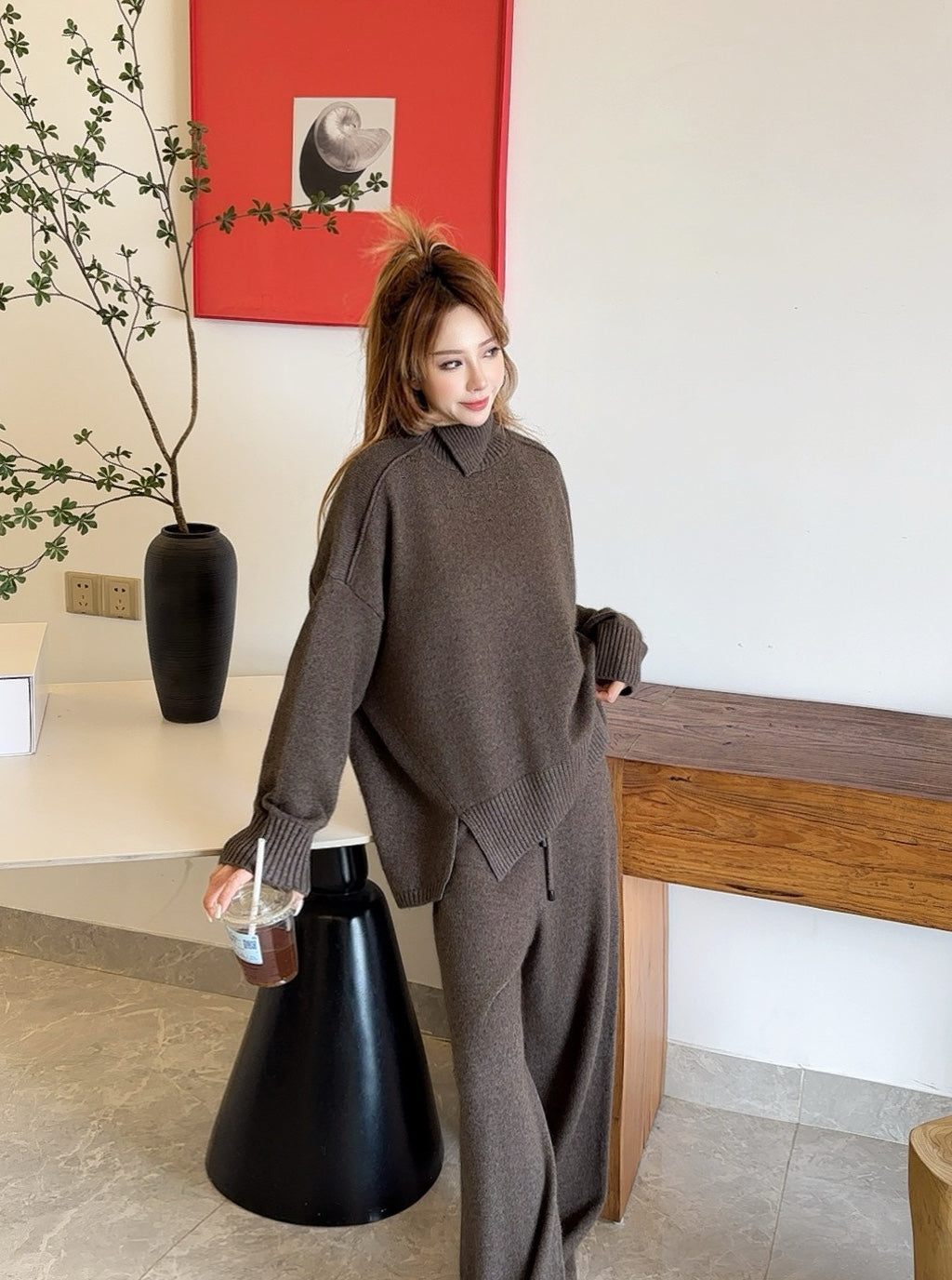 Brun 25fw wool suit