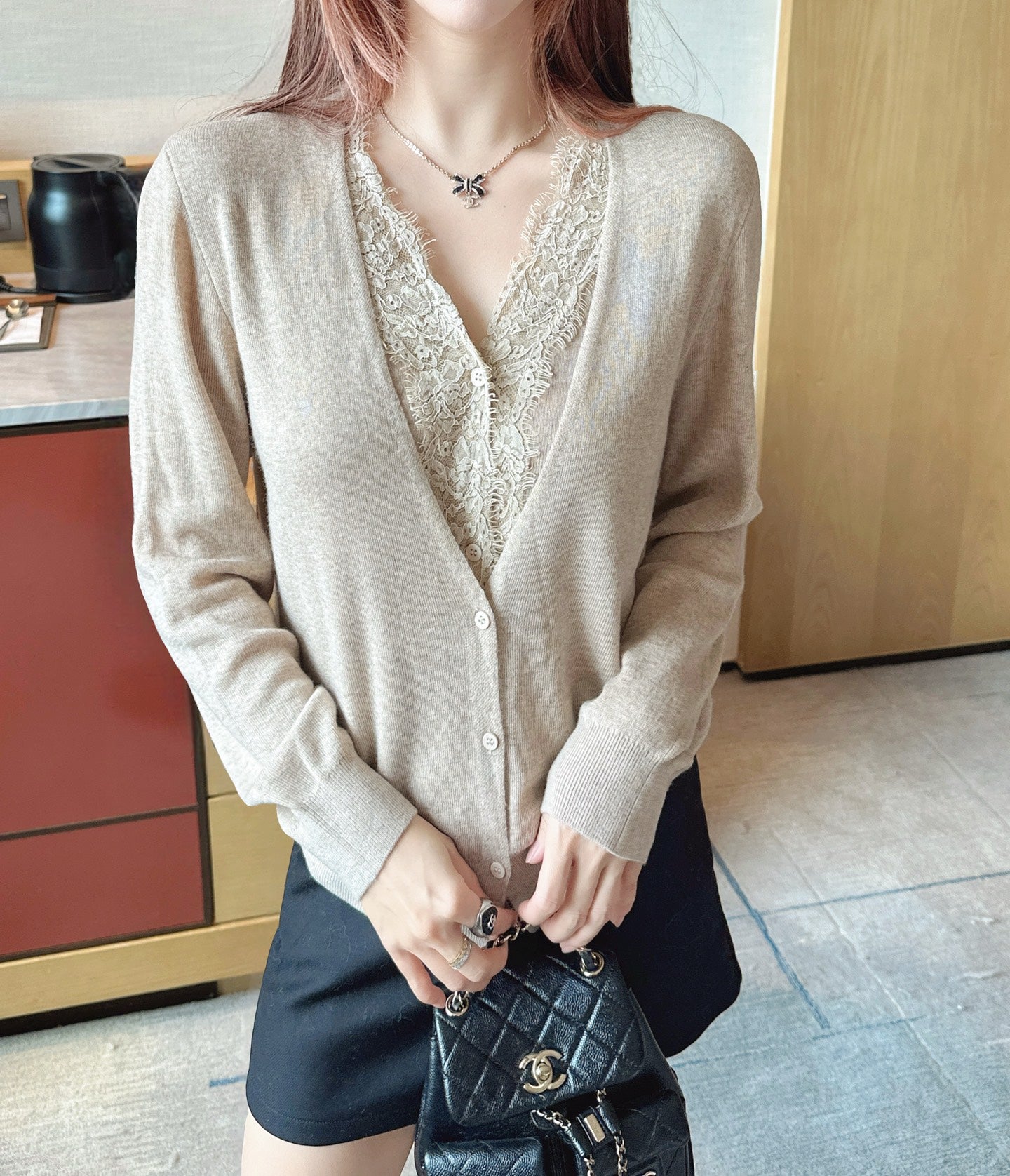 Erma 25fw lace cardigan