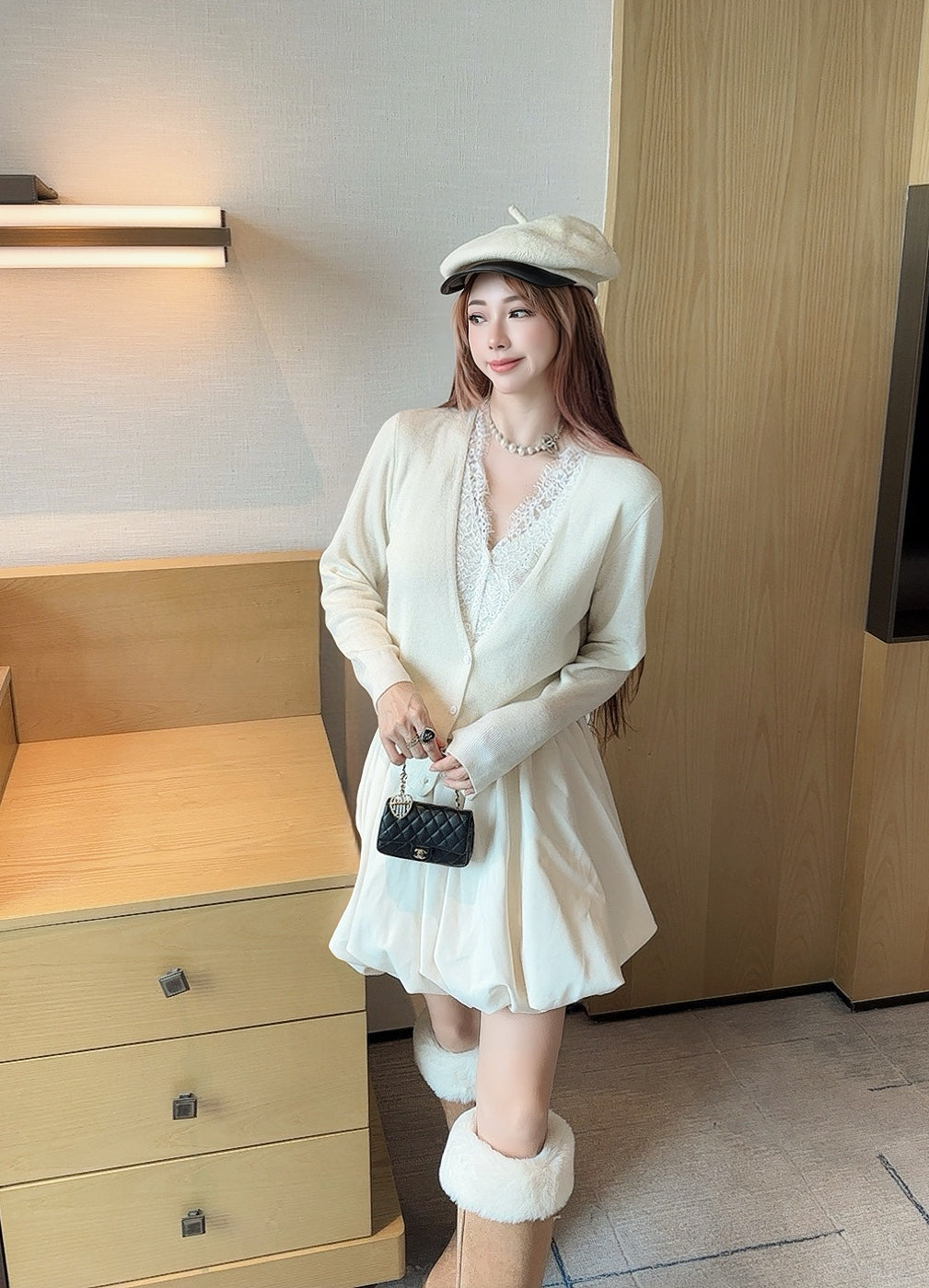 Erma 25fw lace cardigan