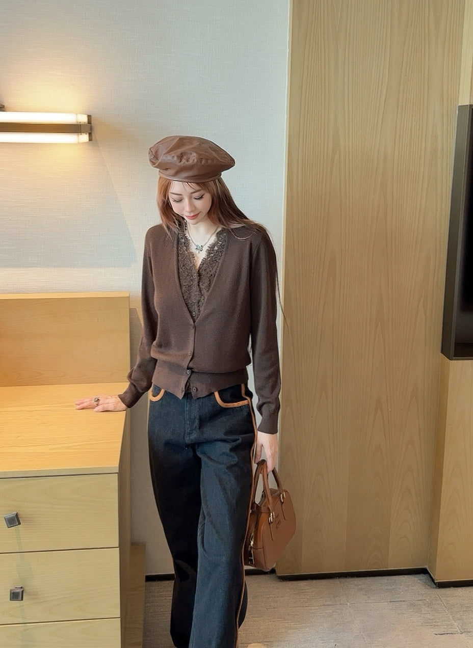 Erma 25fw lace cardigan