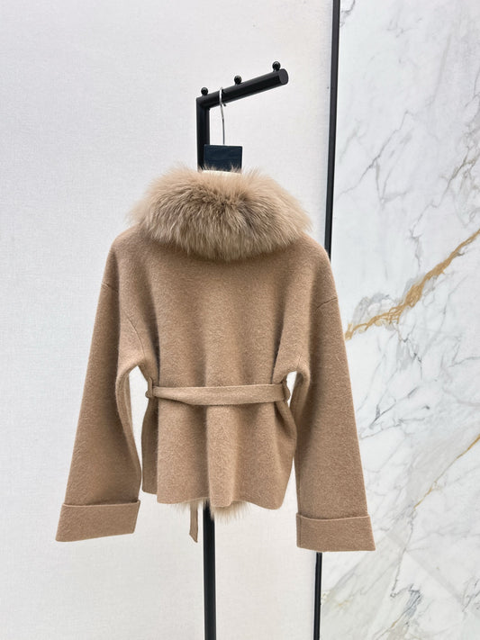 Fen 25fw knitted jacket