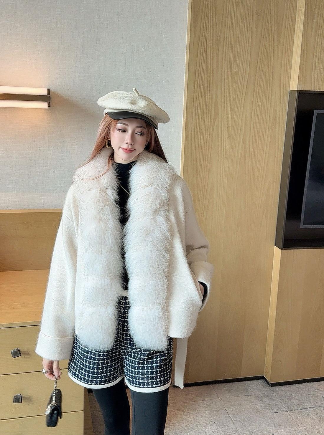 Fen 25fw knitted jacket