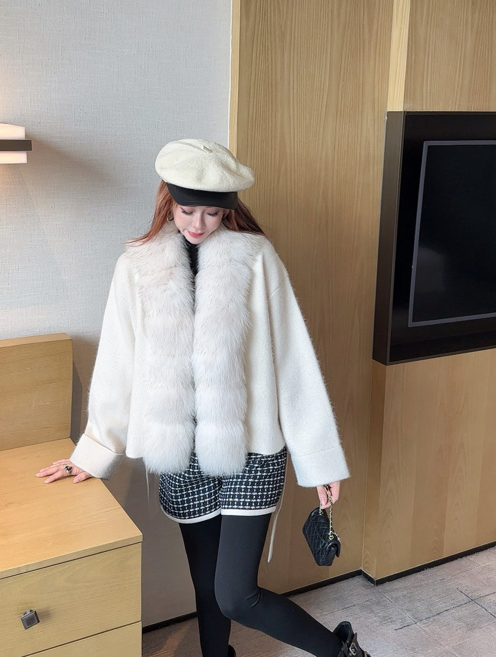 Fen 25fw knitted jacket