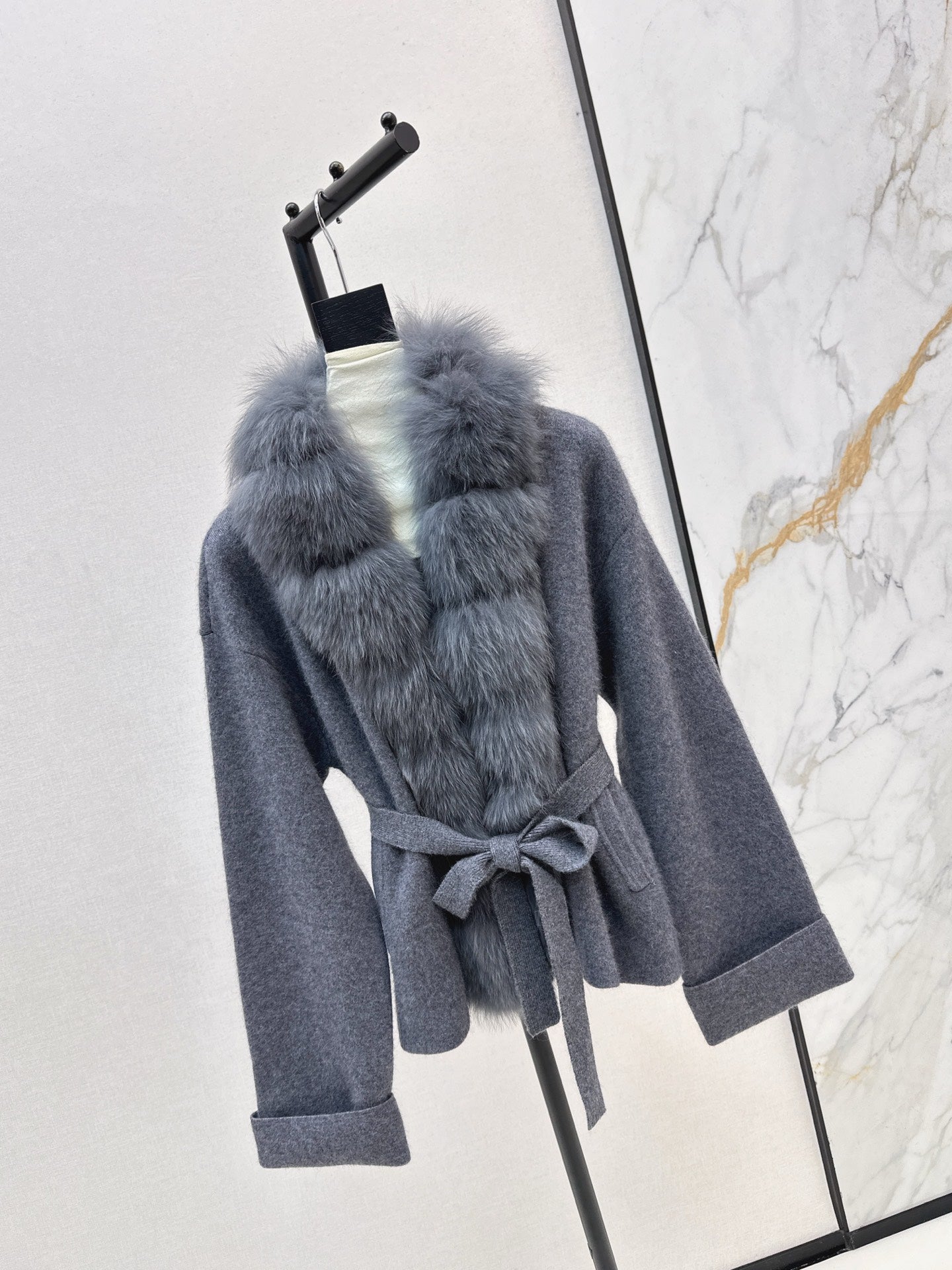 Fen 25fw knitted jacket