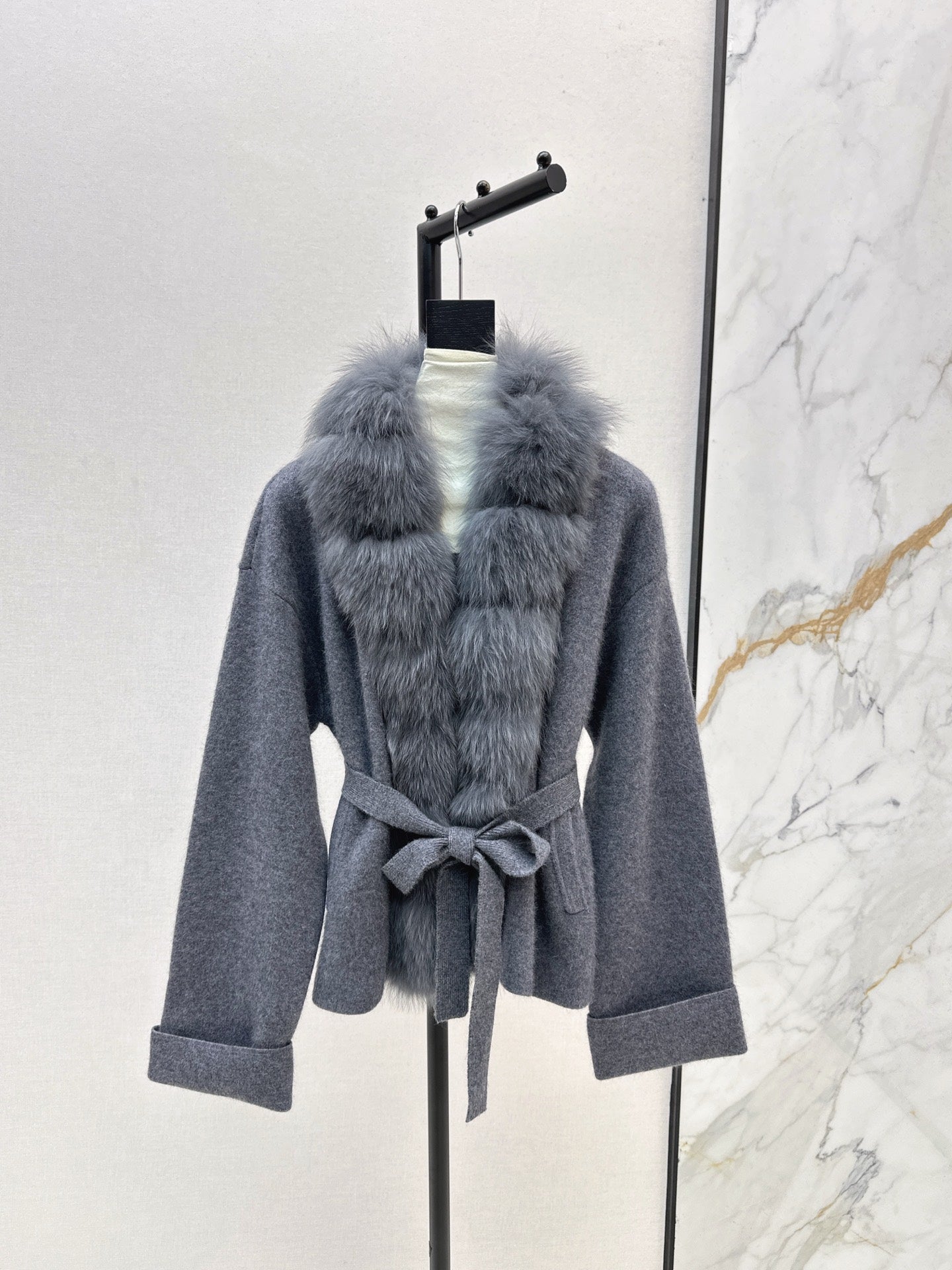 Fen 25fw knitted jacket