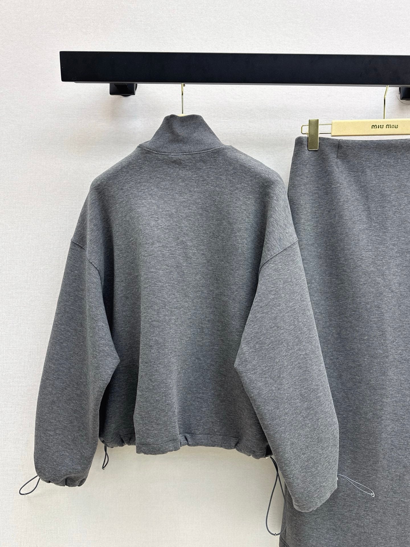 Miu 25fw hoodie skirt suit