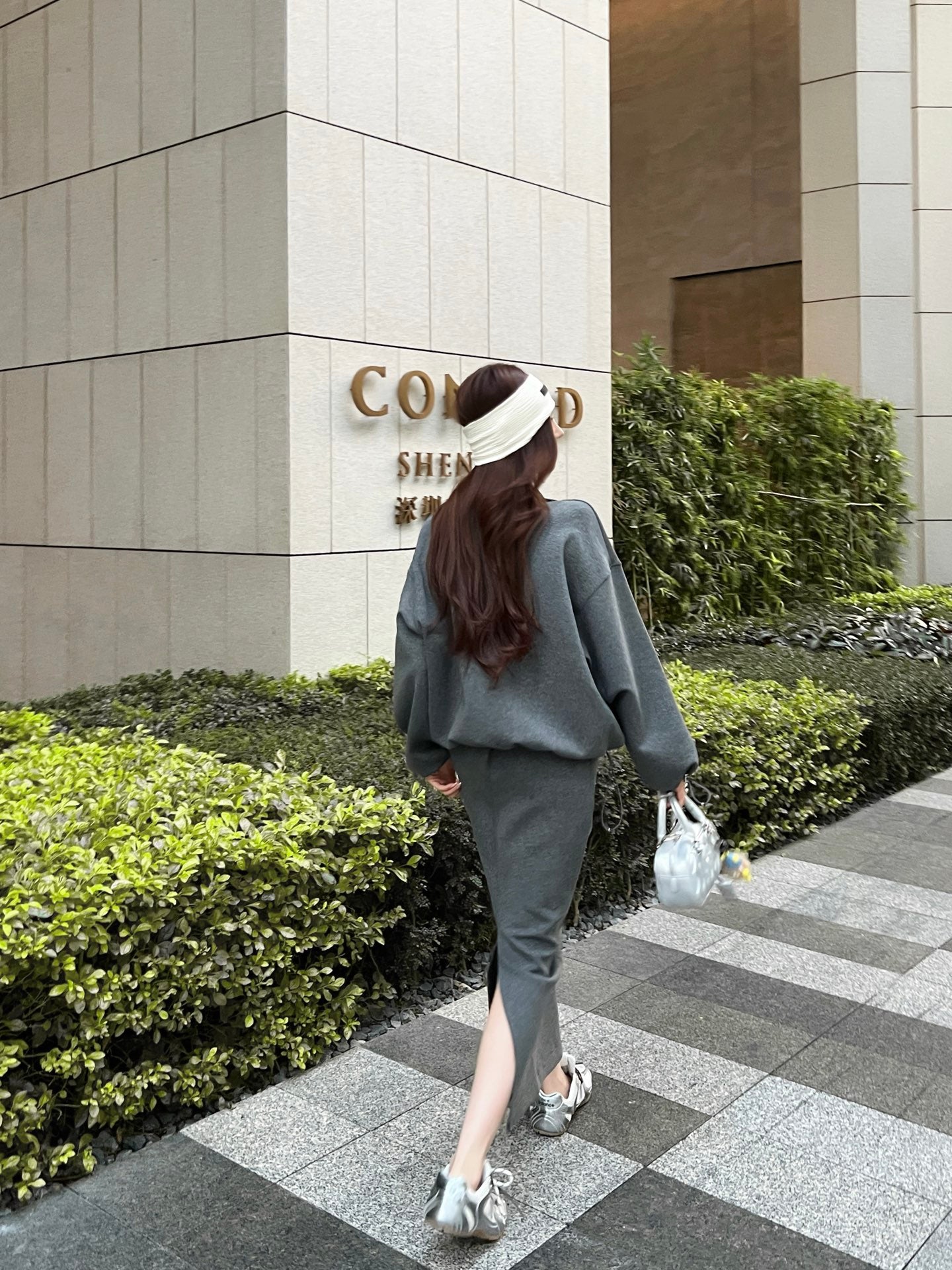 Miu 25fw hoodie skirt suit