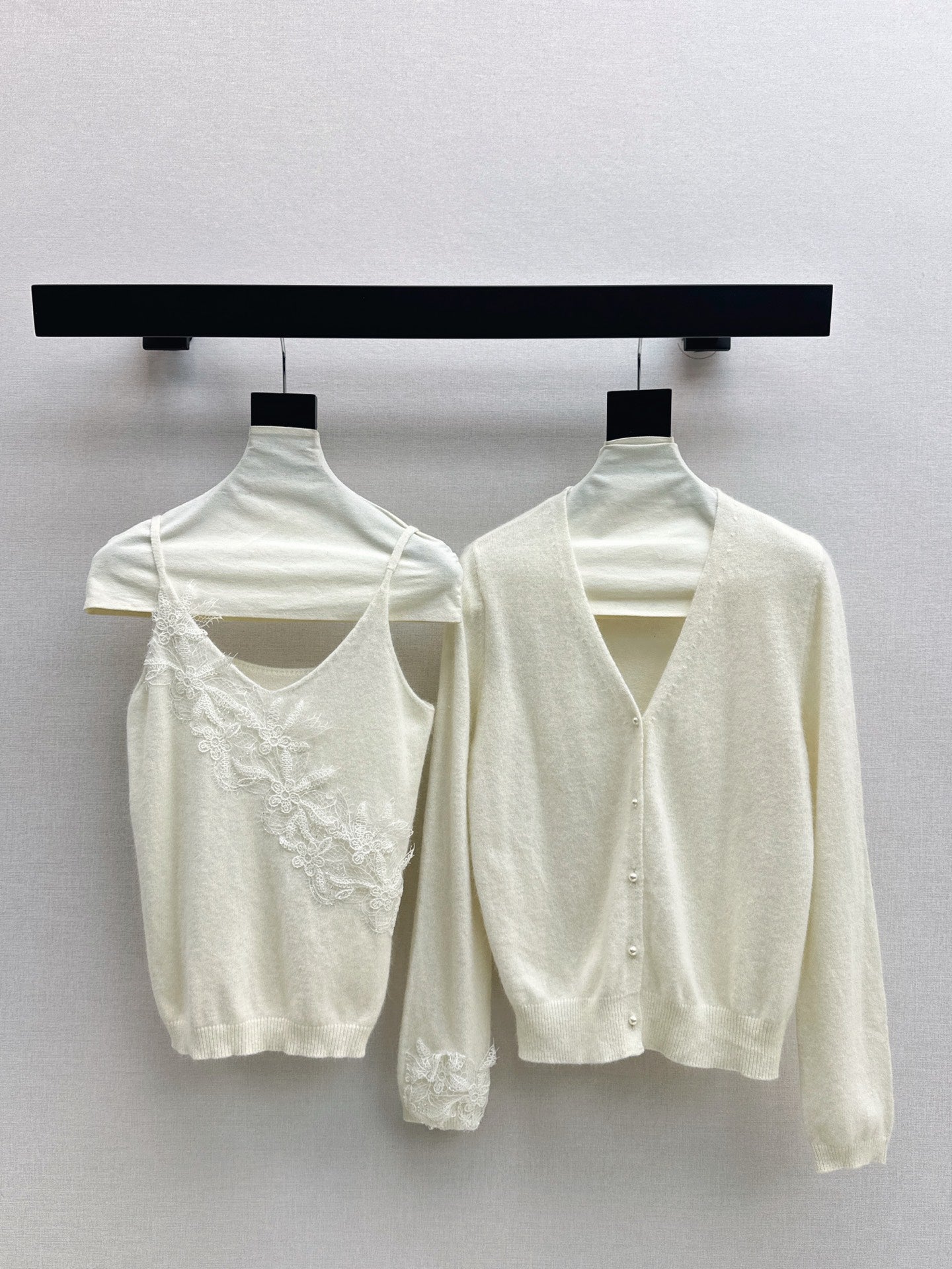 Chan 25fw cardigan vest set