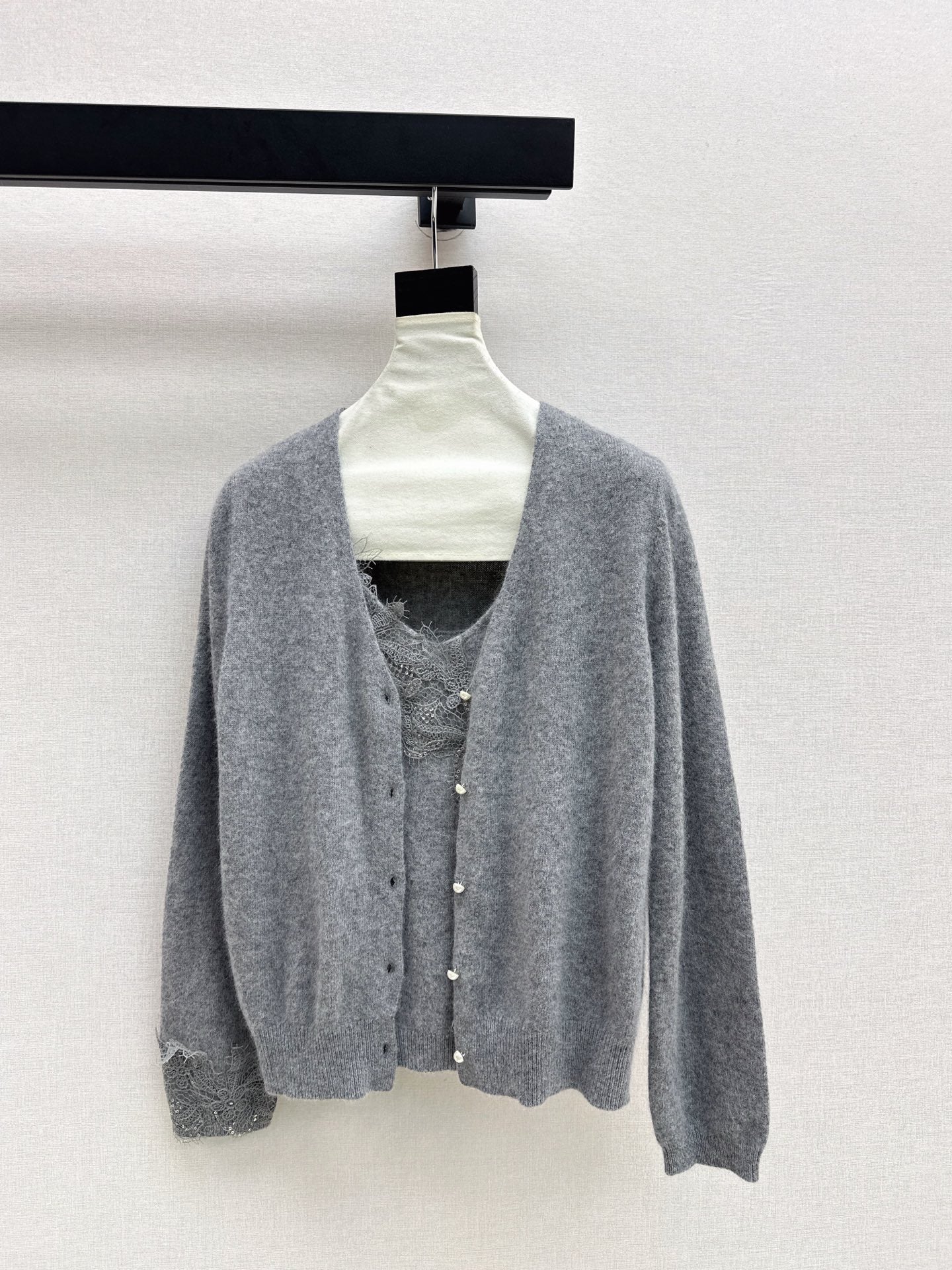 Chan 25fw cardigan vest set