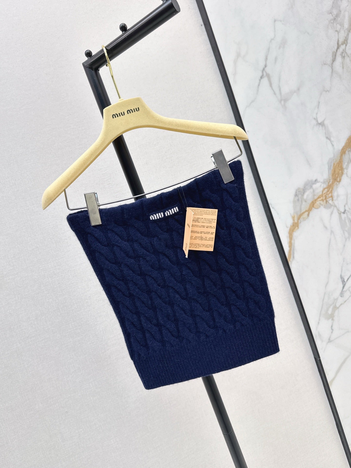 Miu 25fw knitted tube top