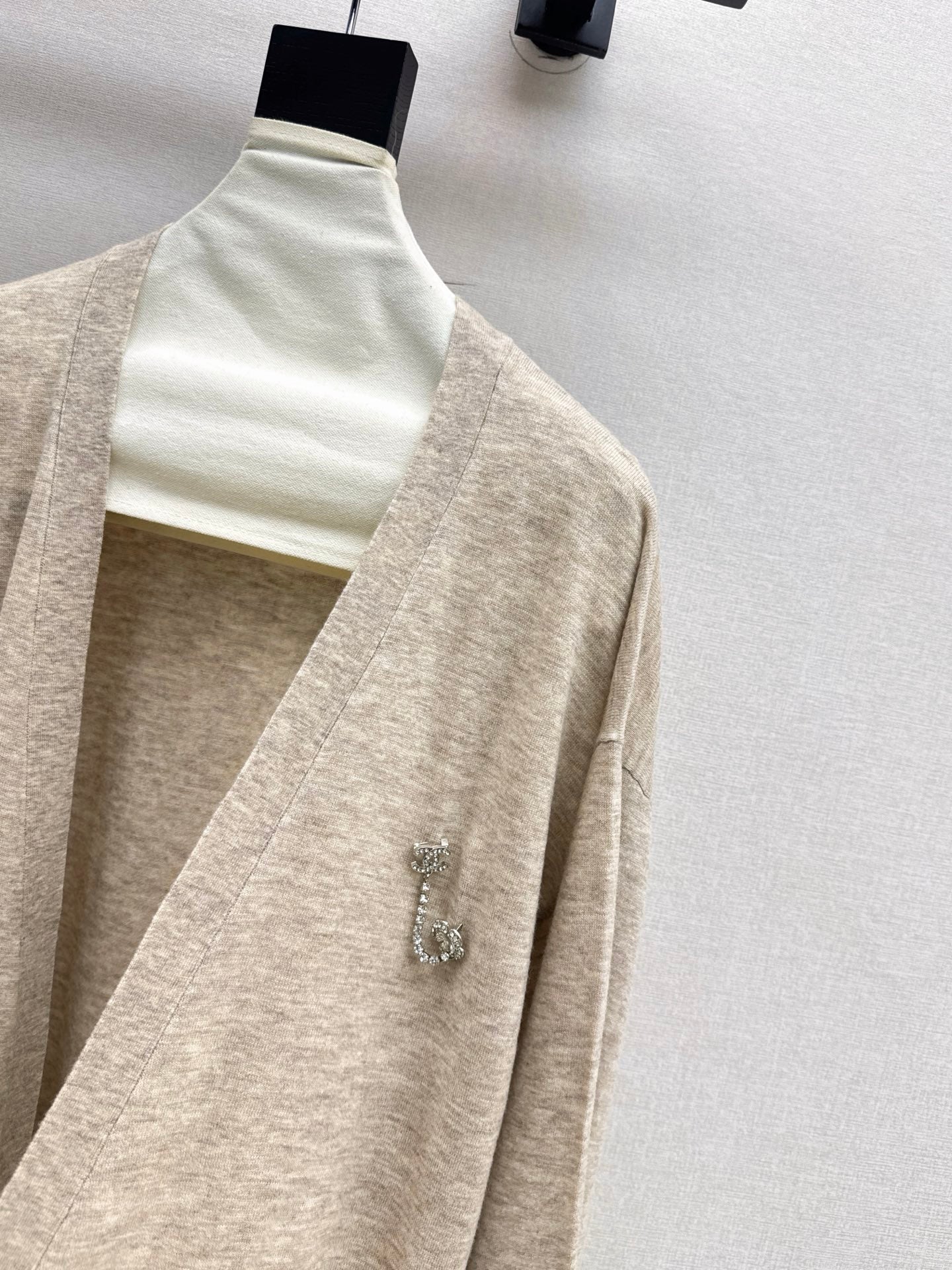 Chan 25fw knitted vest cardigan set