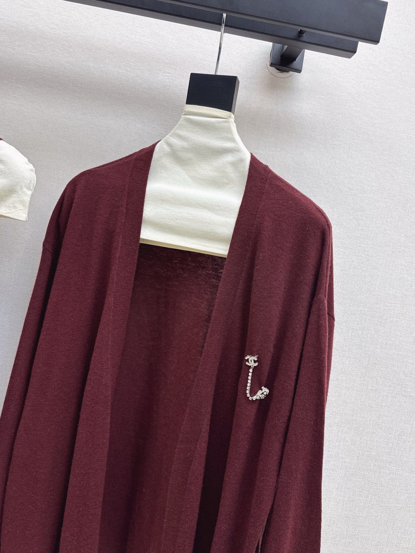 Chan 25fw knitted vest cardigan set
