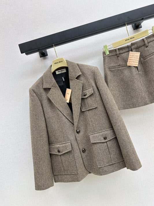 Miu 25fw blazer skirt suits