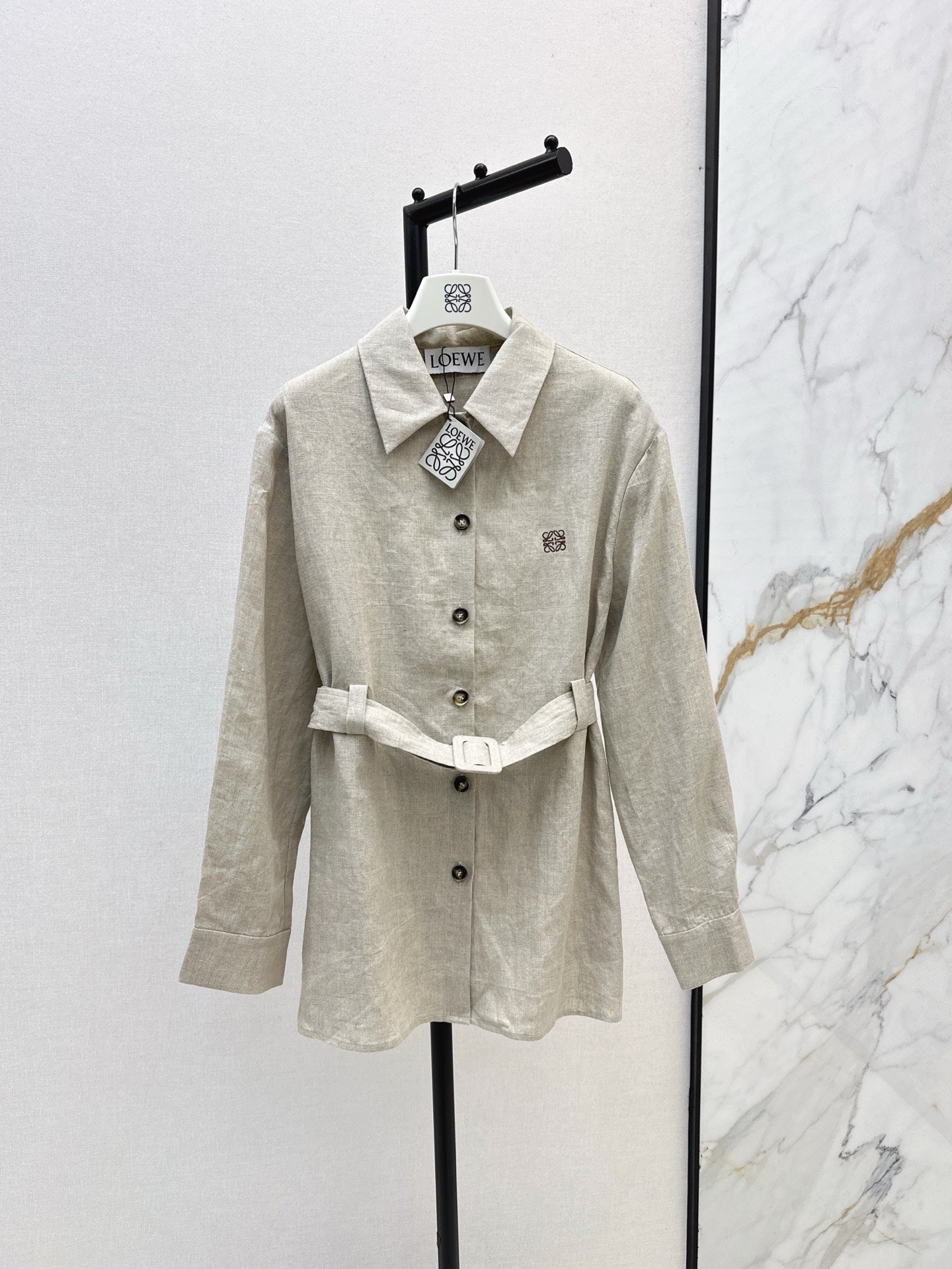 Loe 25fw linen shirt