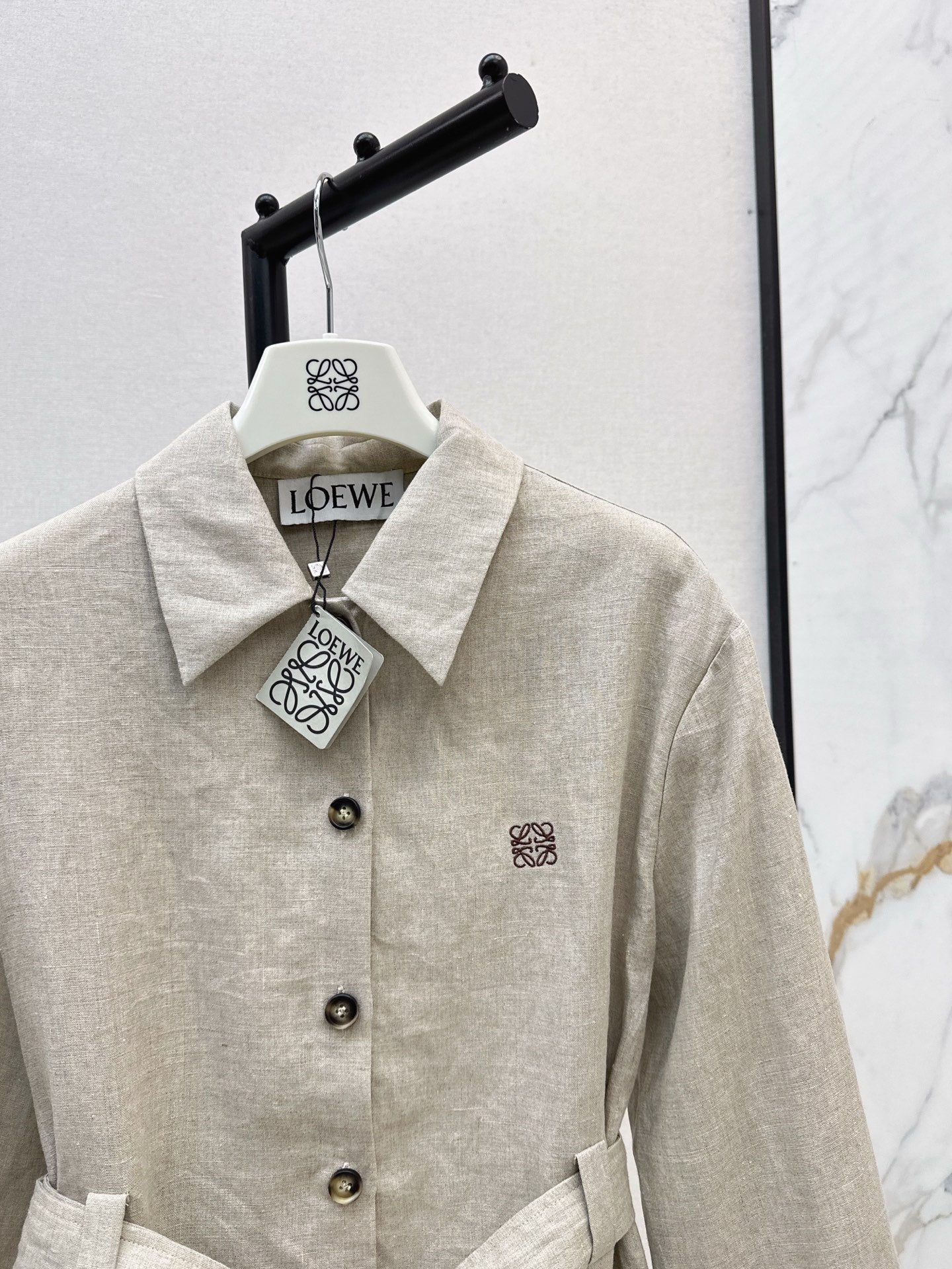 Loe 25fw linen shirt