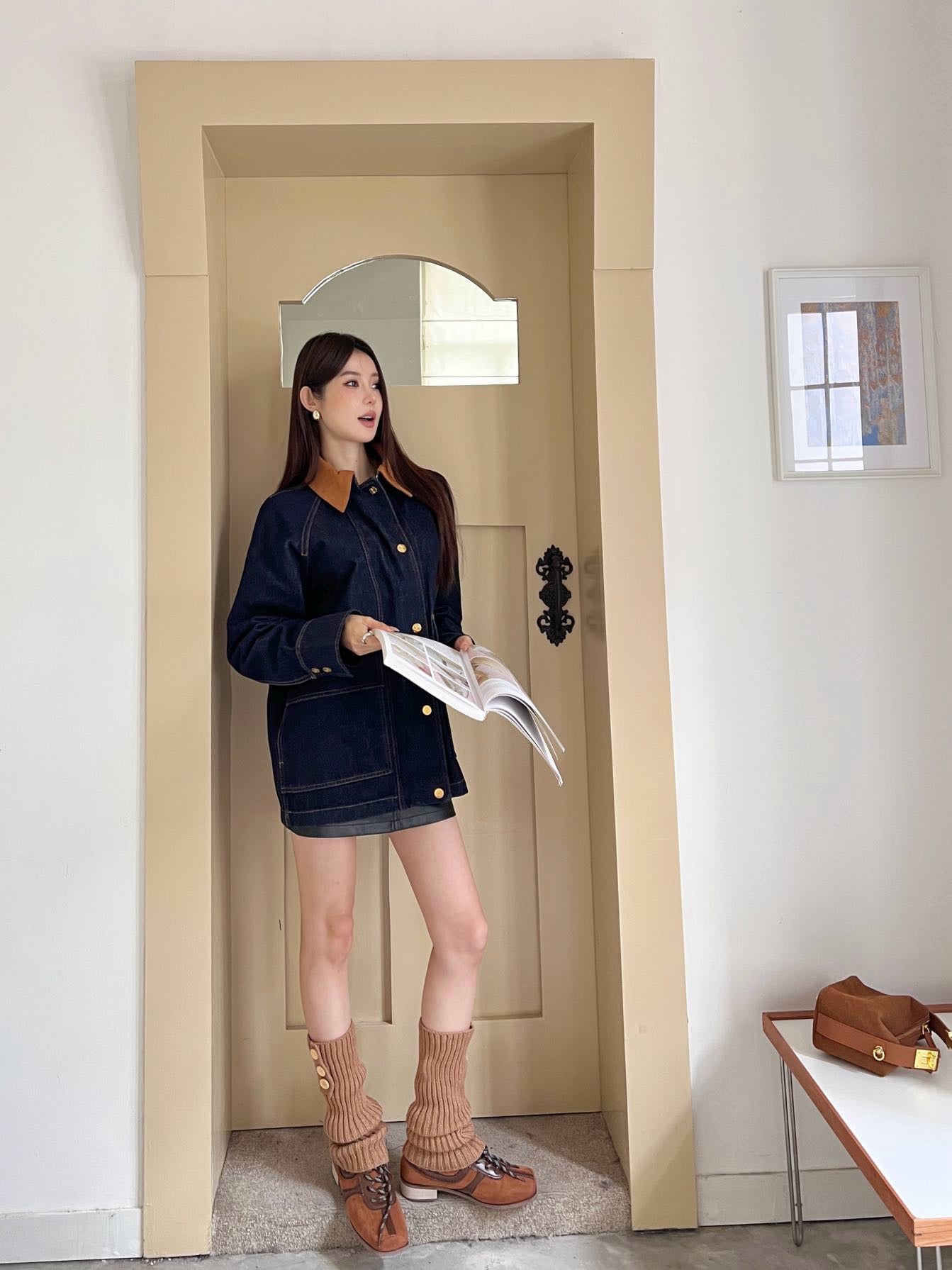 Loe 25fw denim jacket