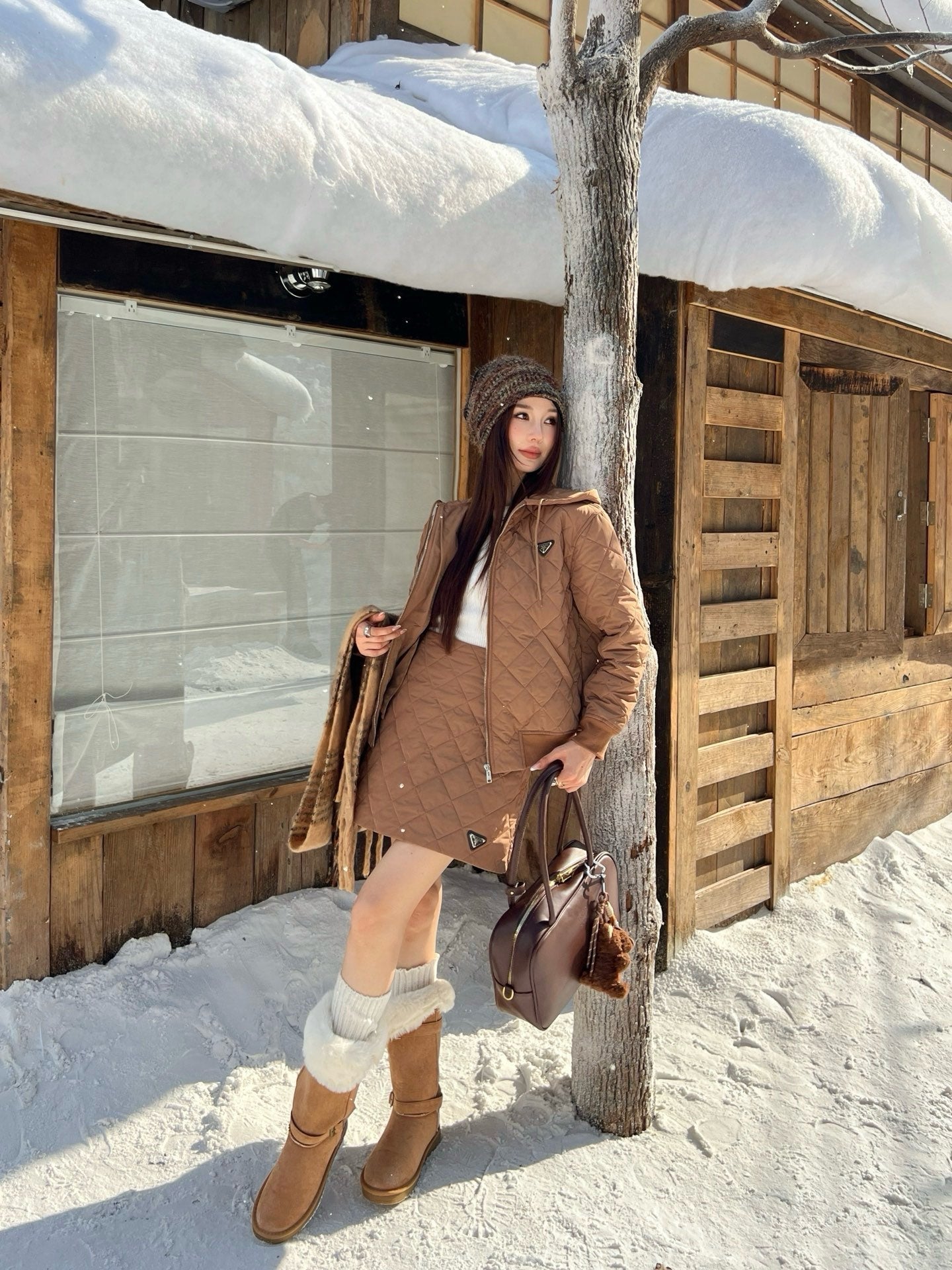 Pra 25fw padded skirt