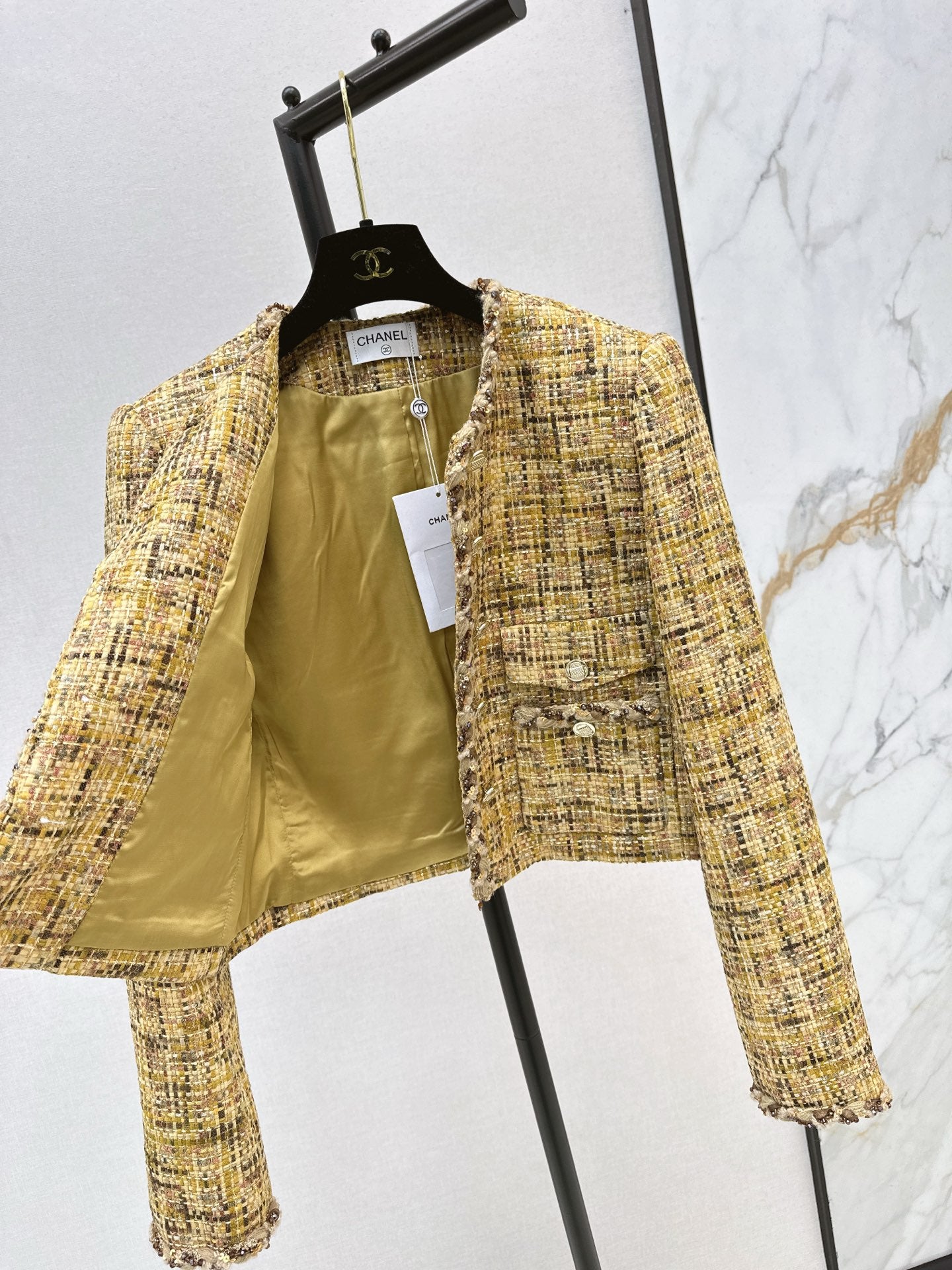 Chan 25fw woven tweed jacket