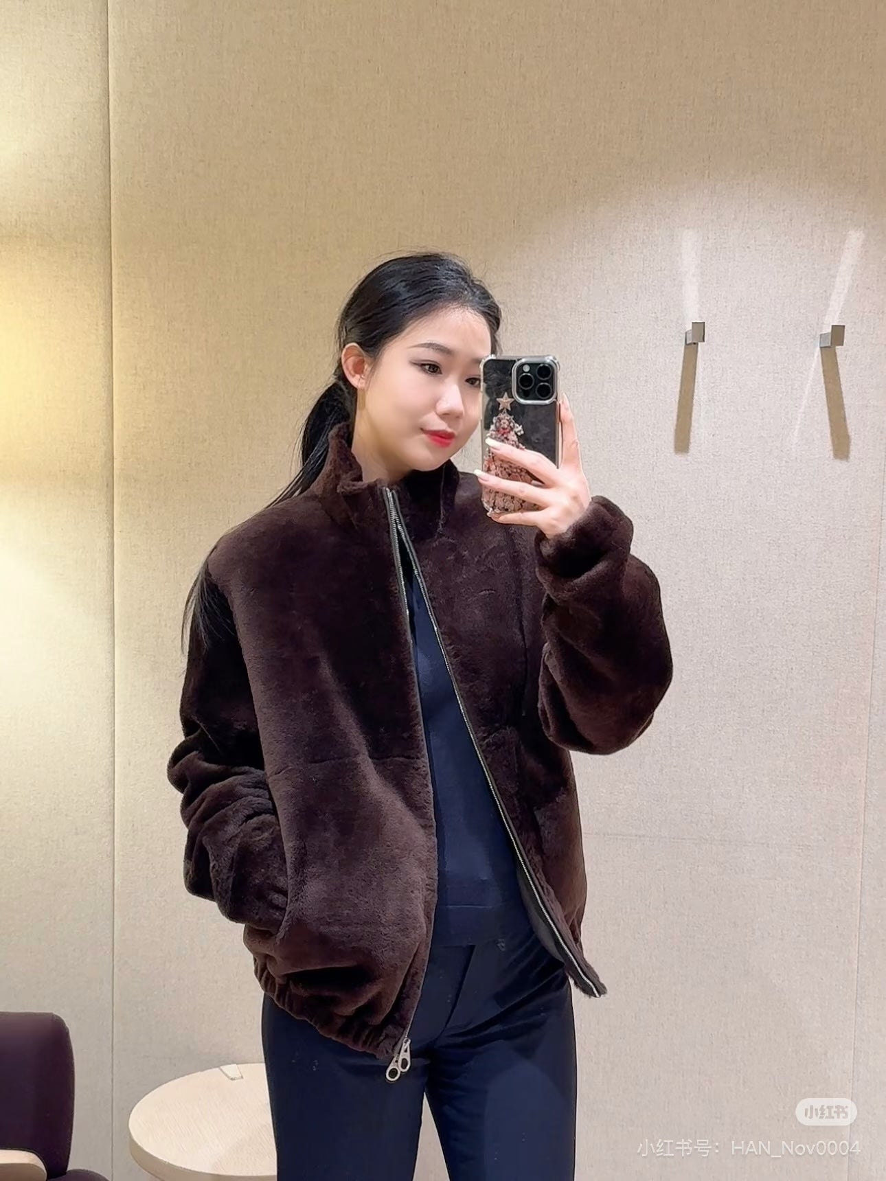 Loro 25fw fur jacket