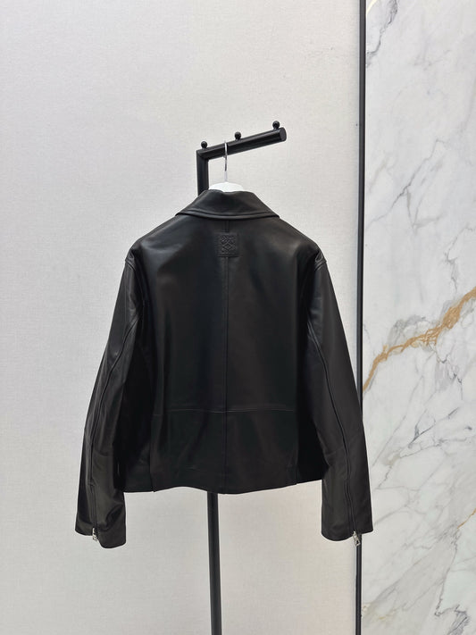 Loe 25fw leather jacket
