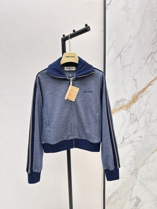 Miu 25fw zip-up jacket