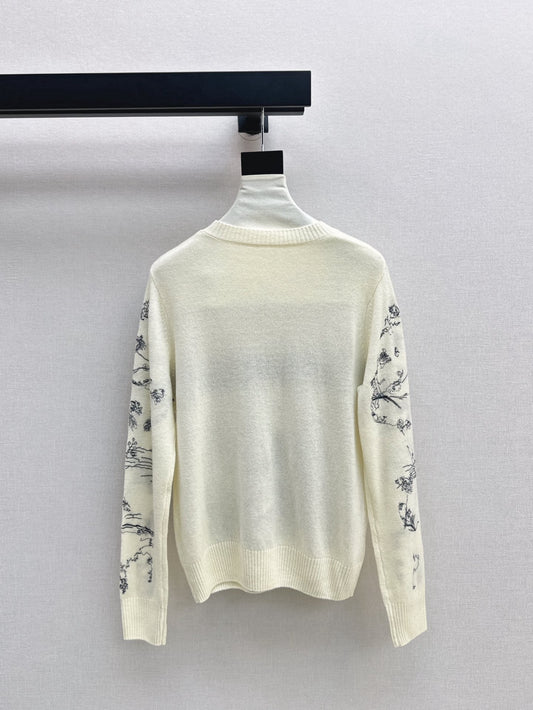 CD 25fw embroidery sweater