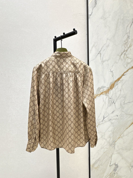 Guc 25fw ribbon shirt