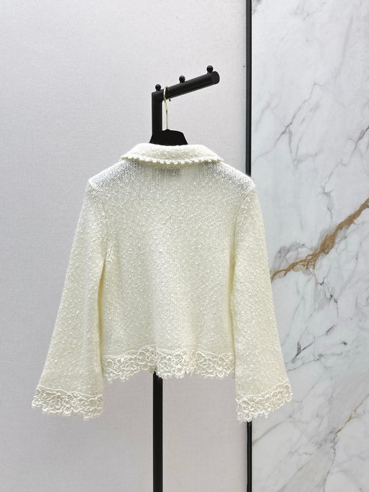 Chan 25fw lace knit cardigan