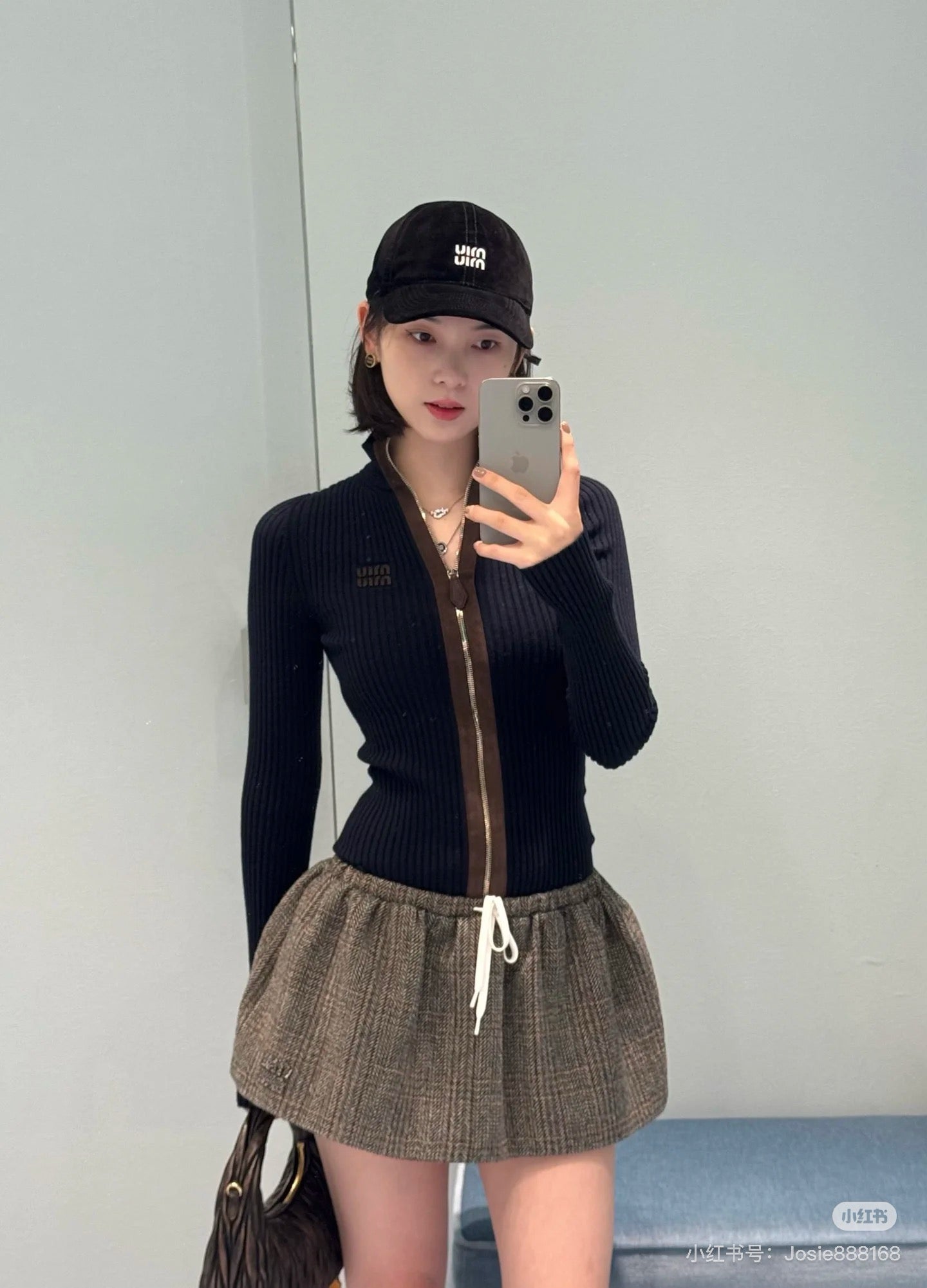 Miu 25fw bud miniskirt