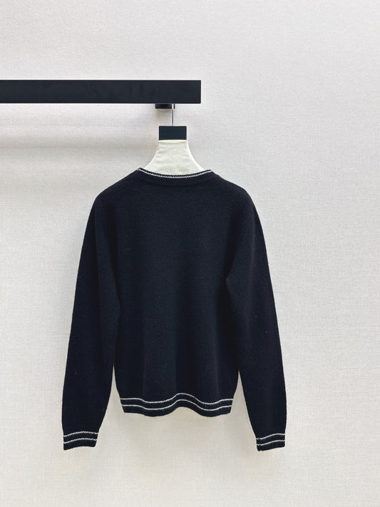 CD 25fw embroidery sweater