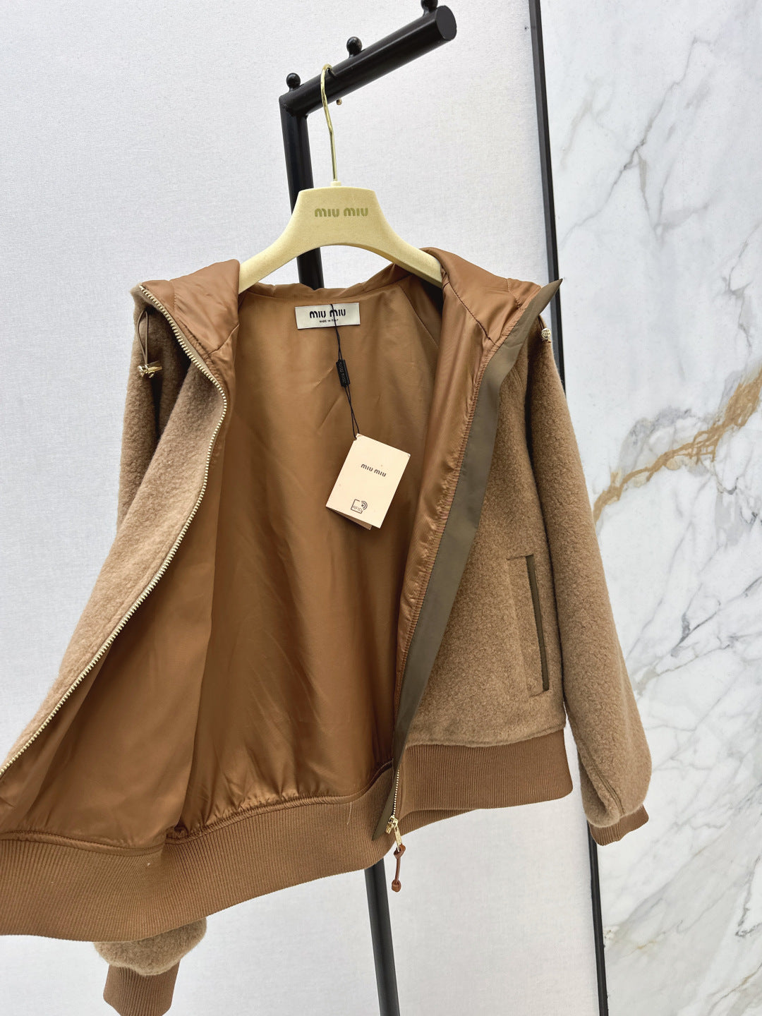 Miu 25fw hooded jacket