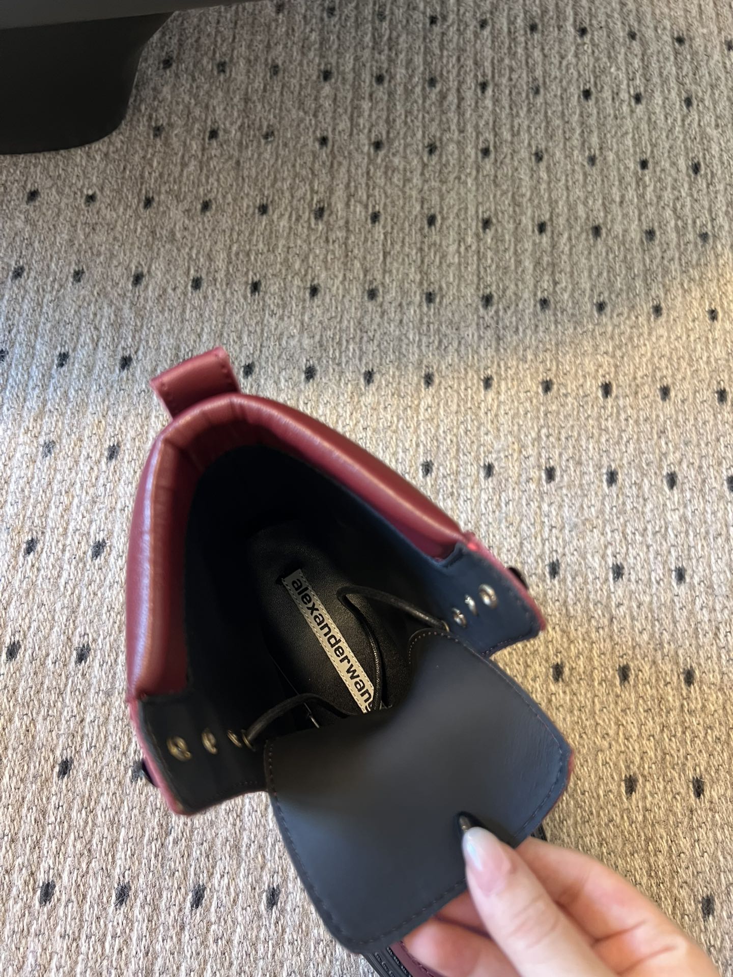 Alex 25fw combat boots