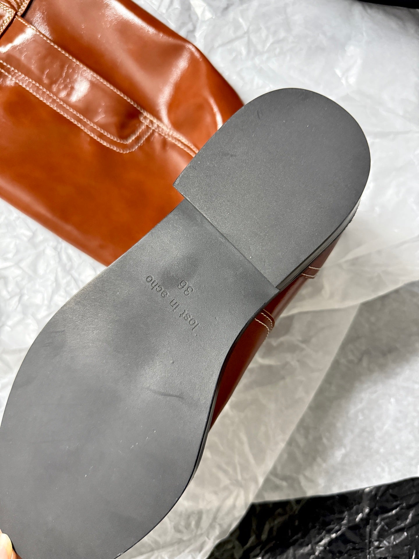 Lost 25fw slouch boots